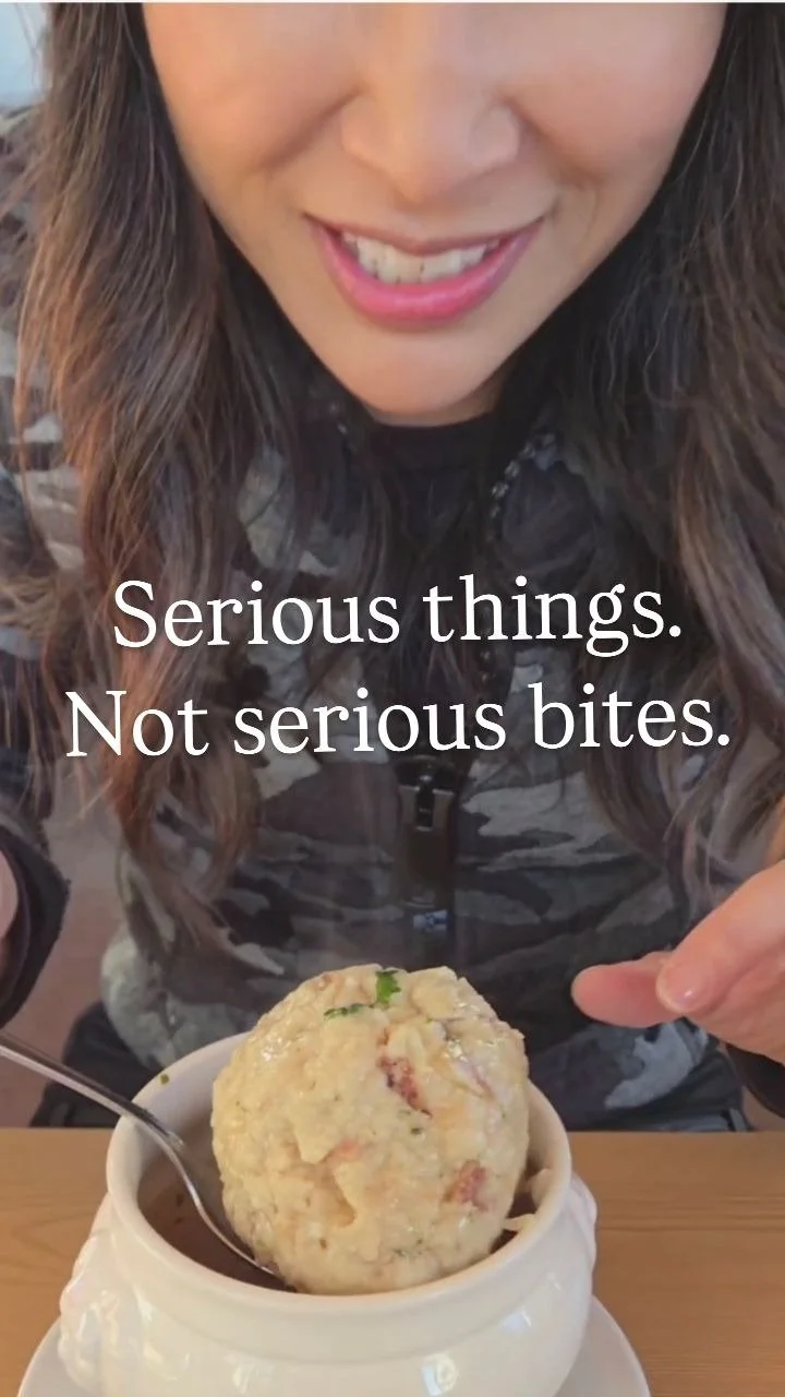 SERIOUS THINGS. NOT SERIOUS BITES.