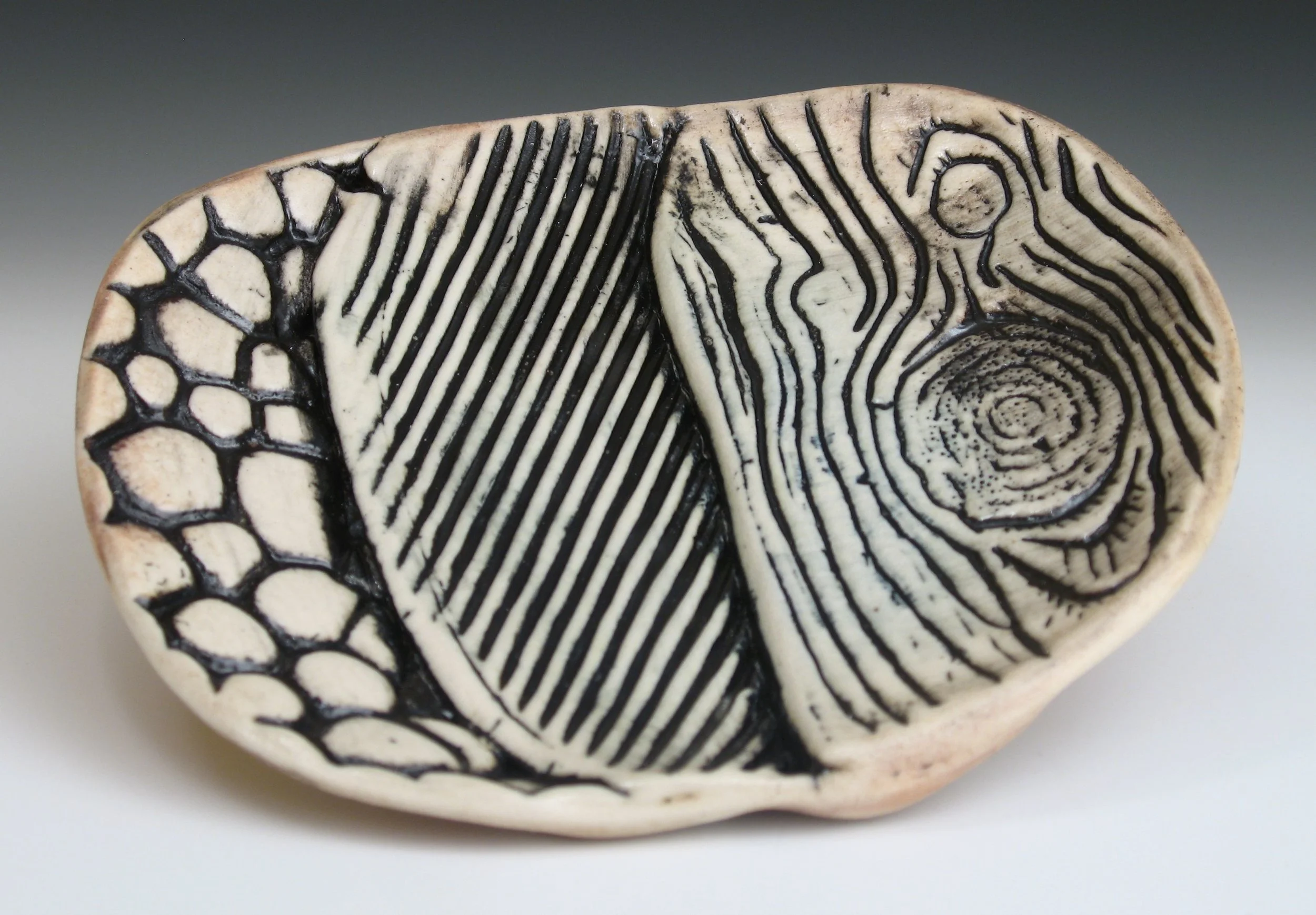 Textured Free-Form Serving Dish