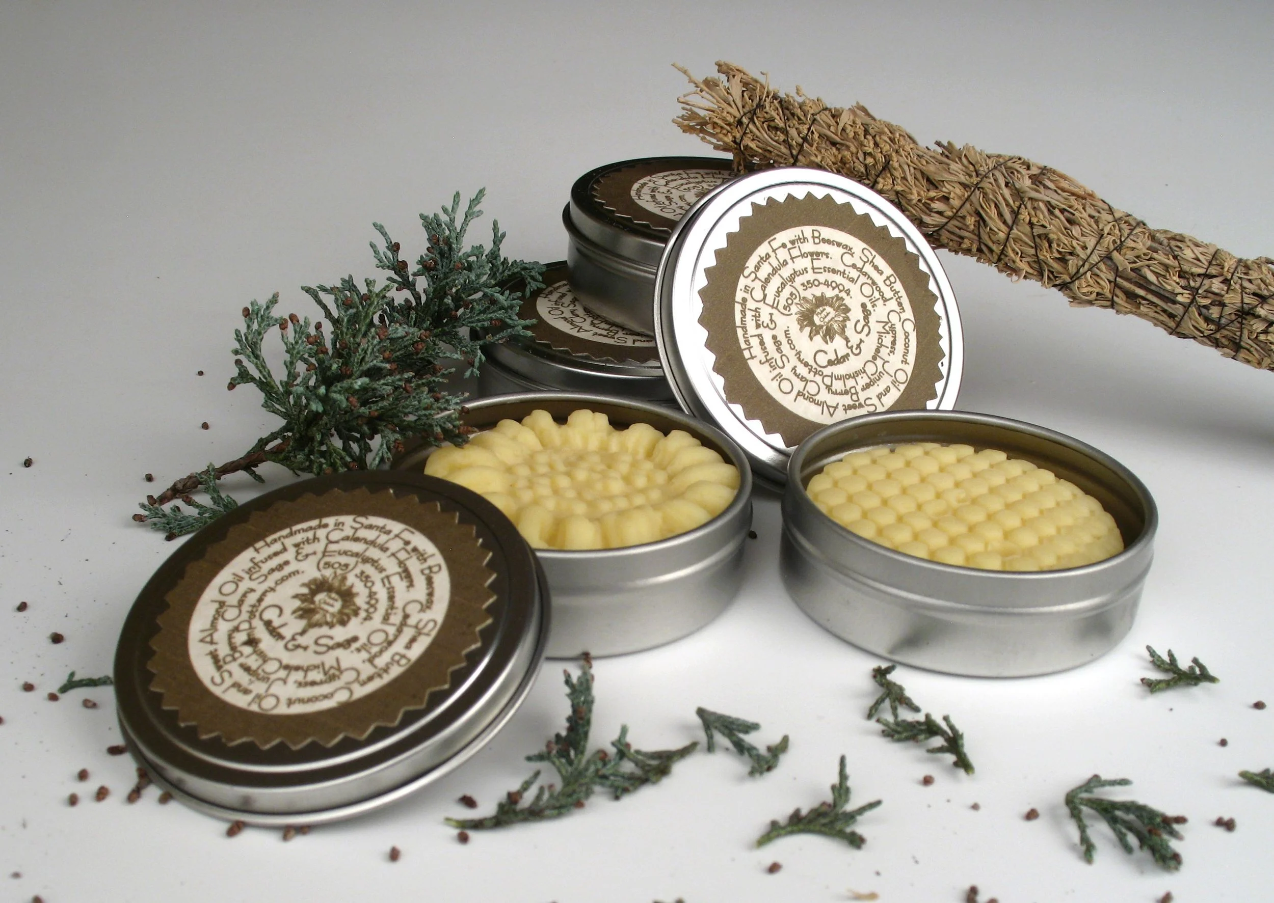 Cedar and Sage Lotion Bars
