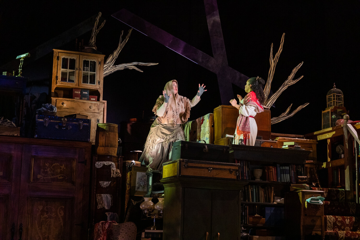  In the Operatic Tragedy, Clarissa meets a Hag in the Forest 