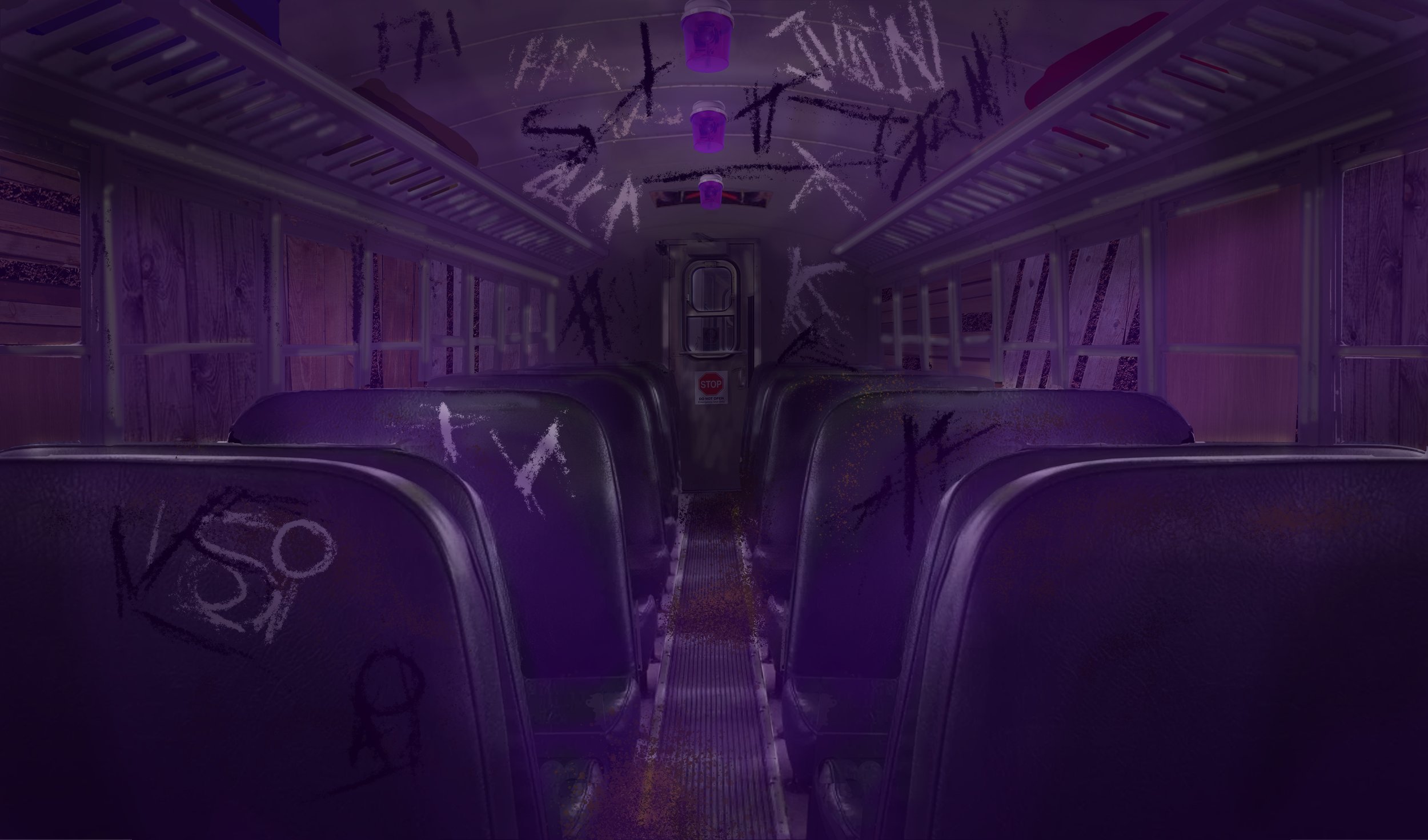  Train interior rendering 