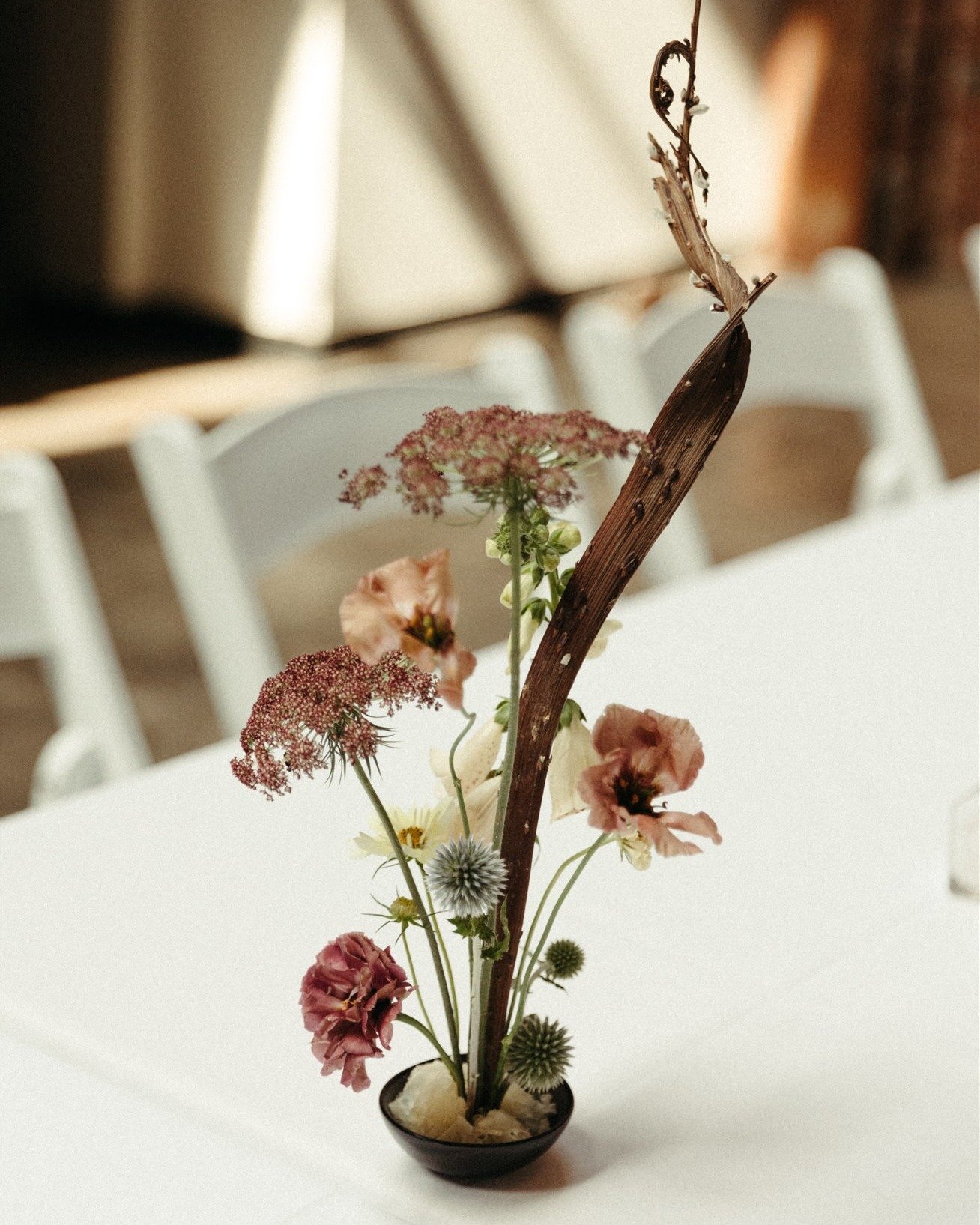 Ikebana roughly translates to &quot;making flowers come alive&quot; and it has become one of my absolute favorite ways to bring flowers into my home or to a casual dinner party. It looks sophisticated, while also being simple. It can be done with as 