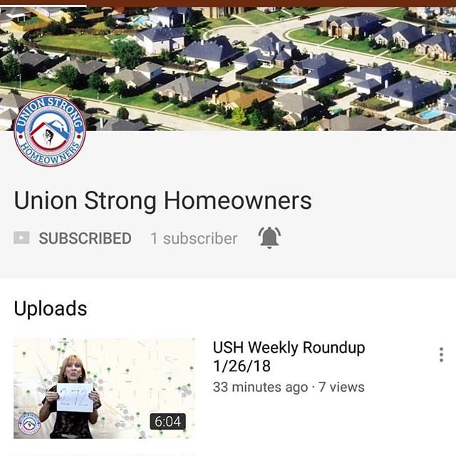 Weekly round up at Union Strong Homeowners click the link in the comments and subscribe