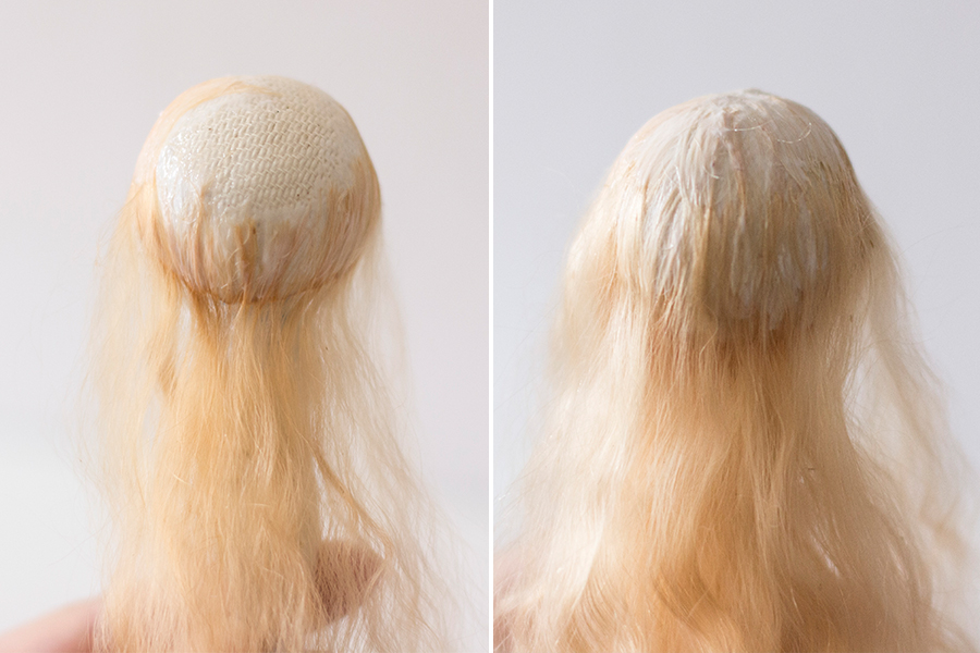 Doll wig making with Parabox supplies