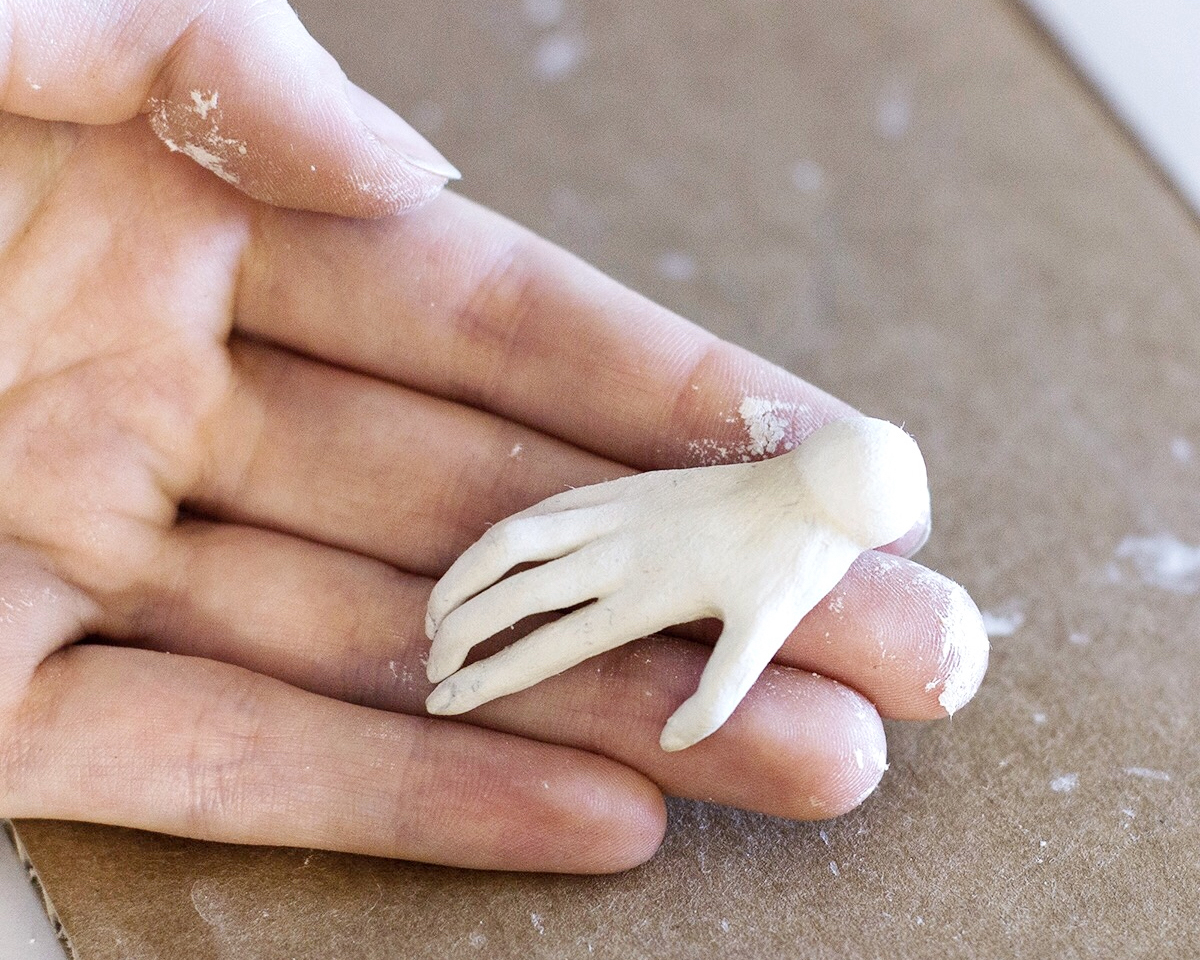 hand clay sculpture