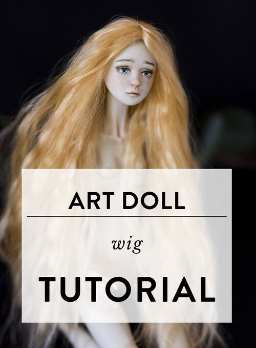 Wig making for dolls: preparing and dyeing the fiber — Adele Po.