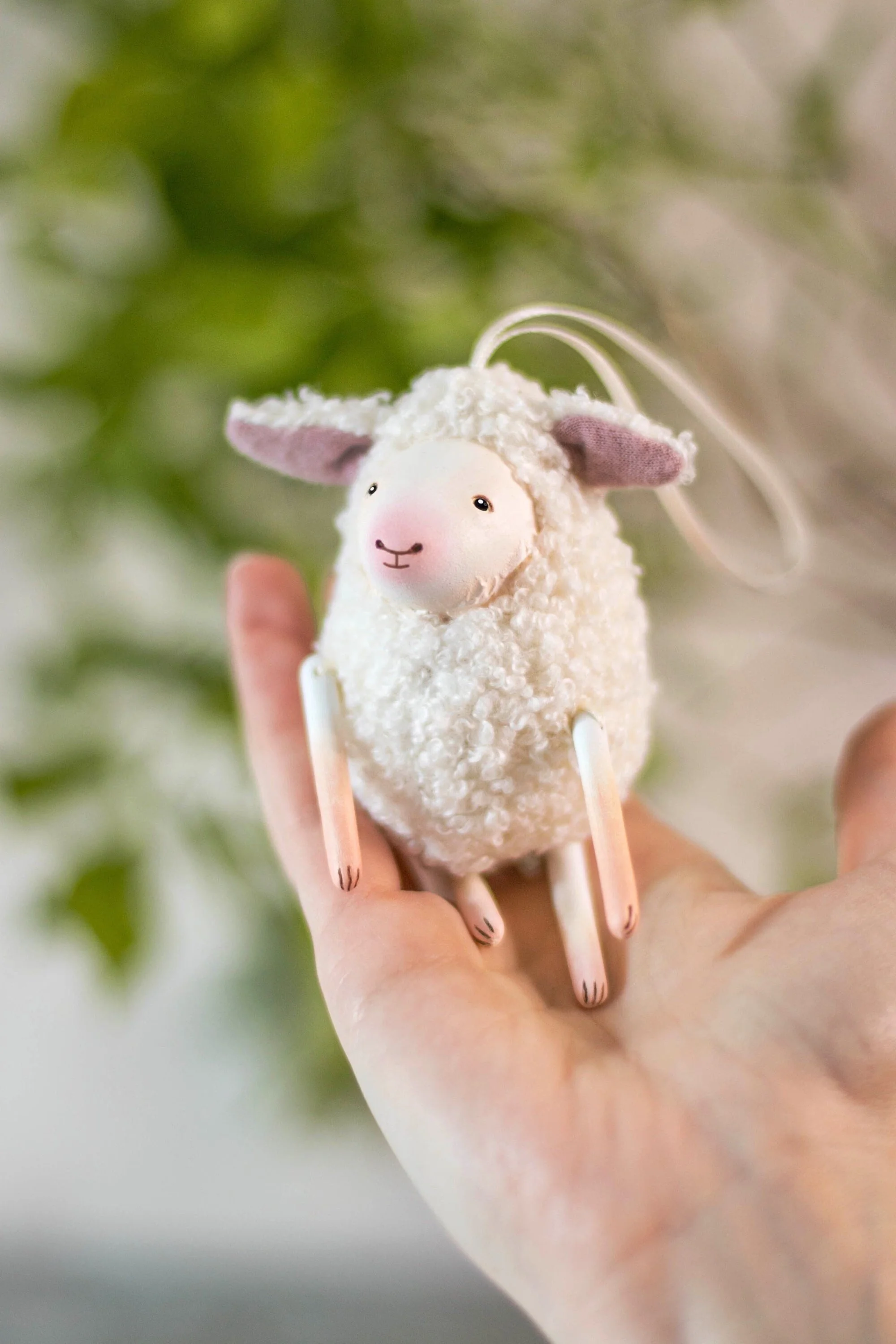 Handmade Mini Lamb Ornament