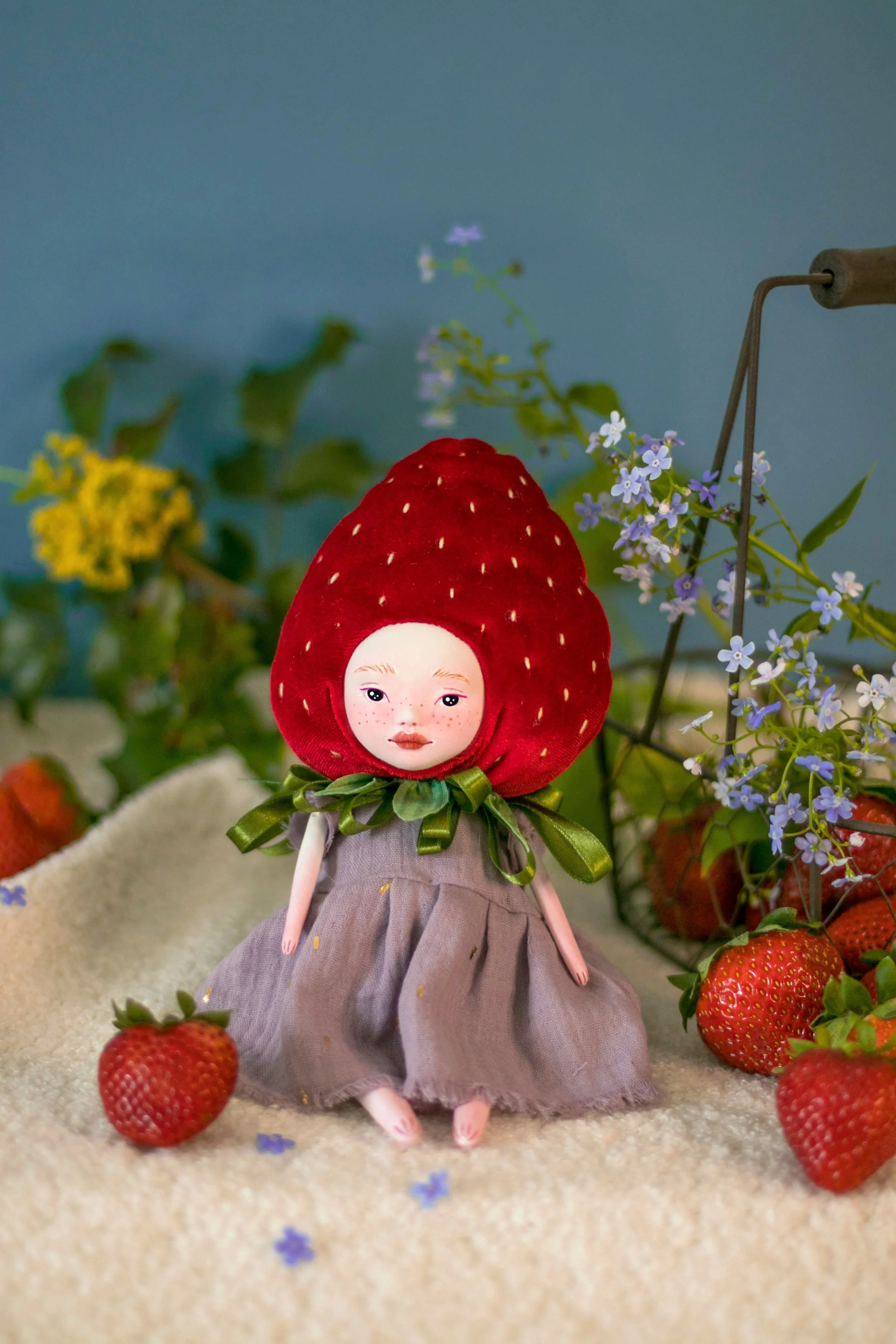 Strawberry Art Doll