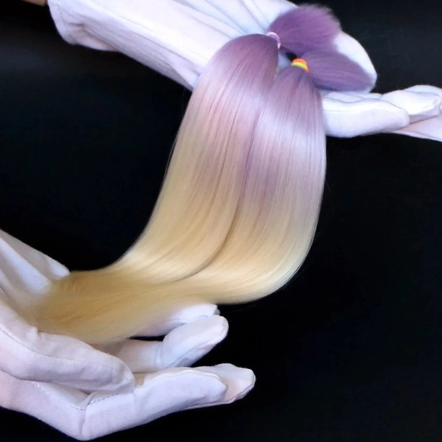 Suri alpaca locks for doll making