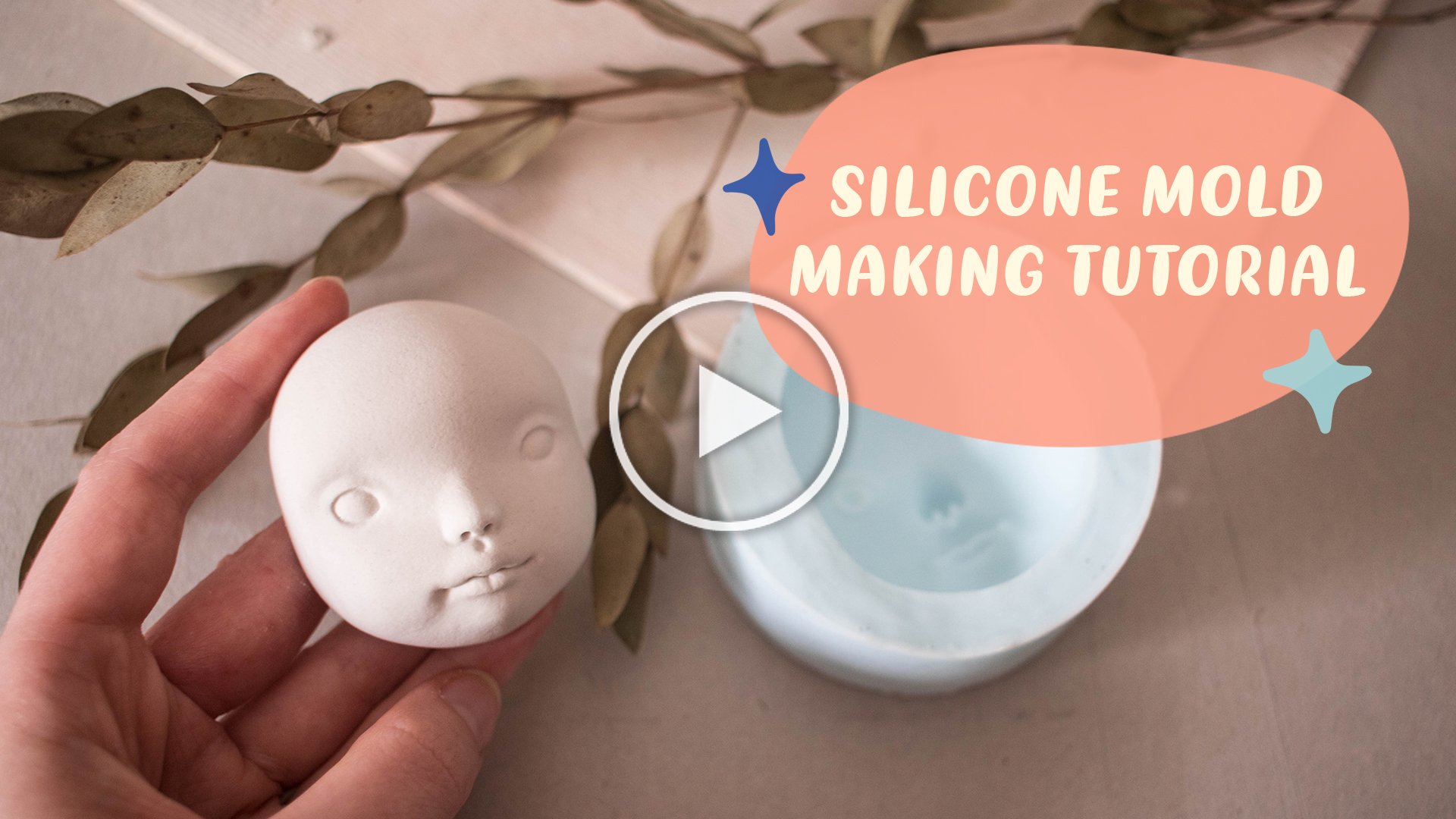 Making one part silicone molds for dolls — Adele Po.