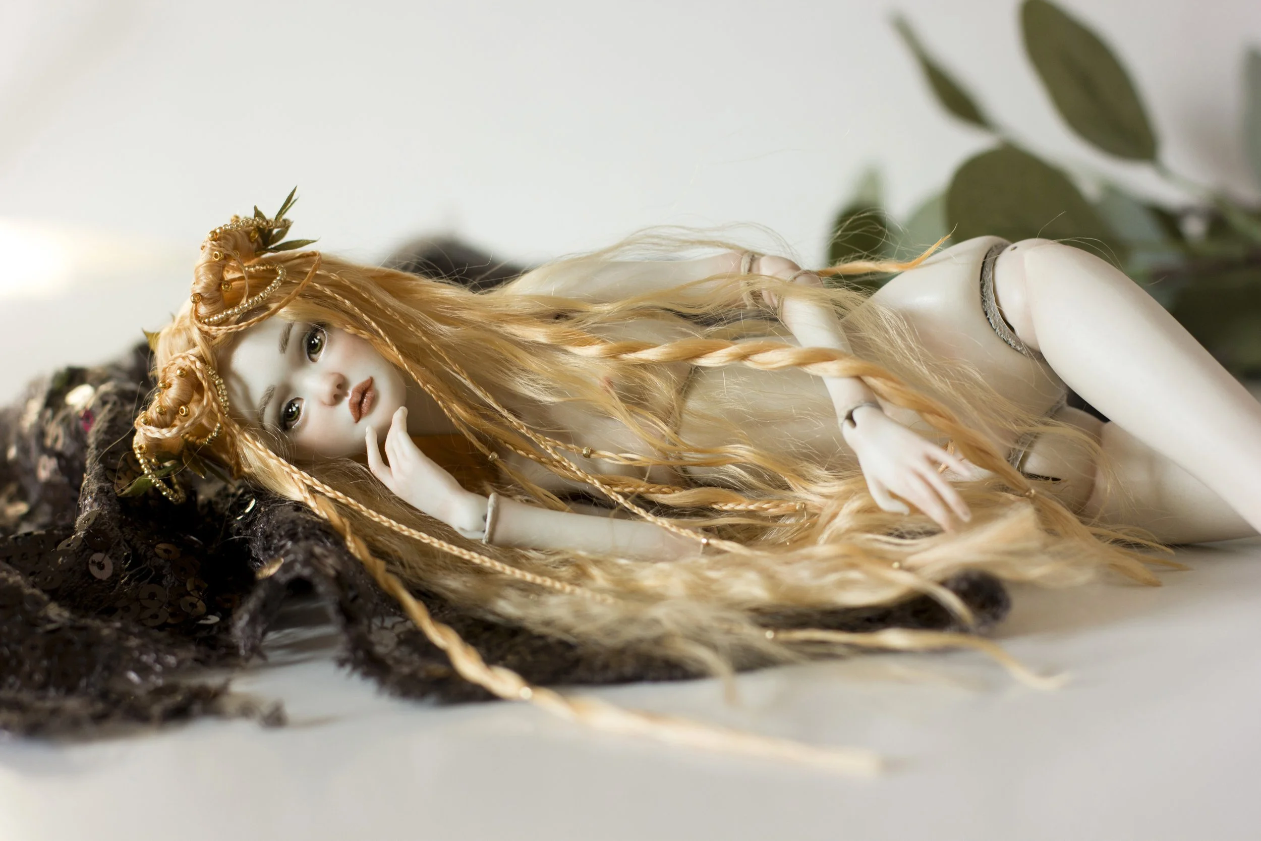 Porcelain ball-jointed doll by Adele Po. | Nymphai Dolls
