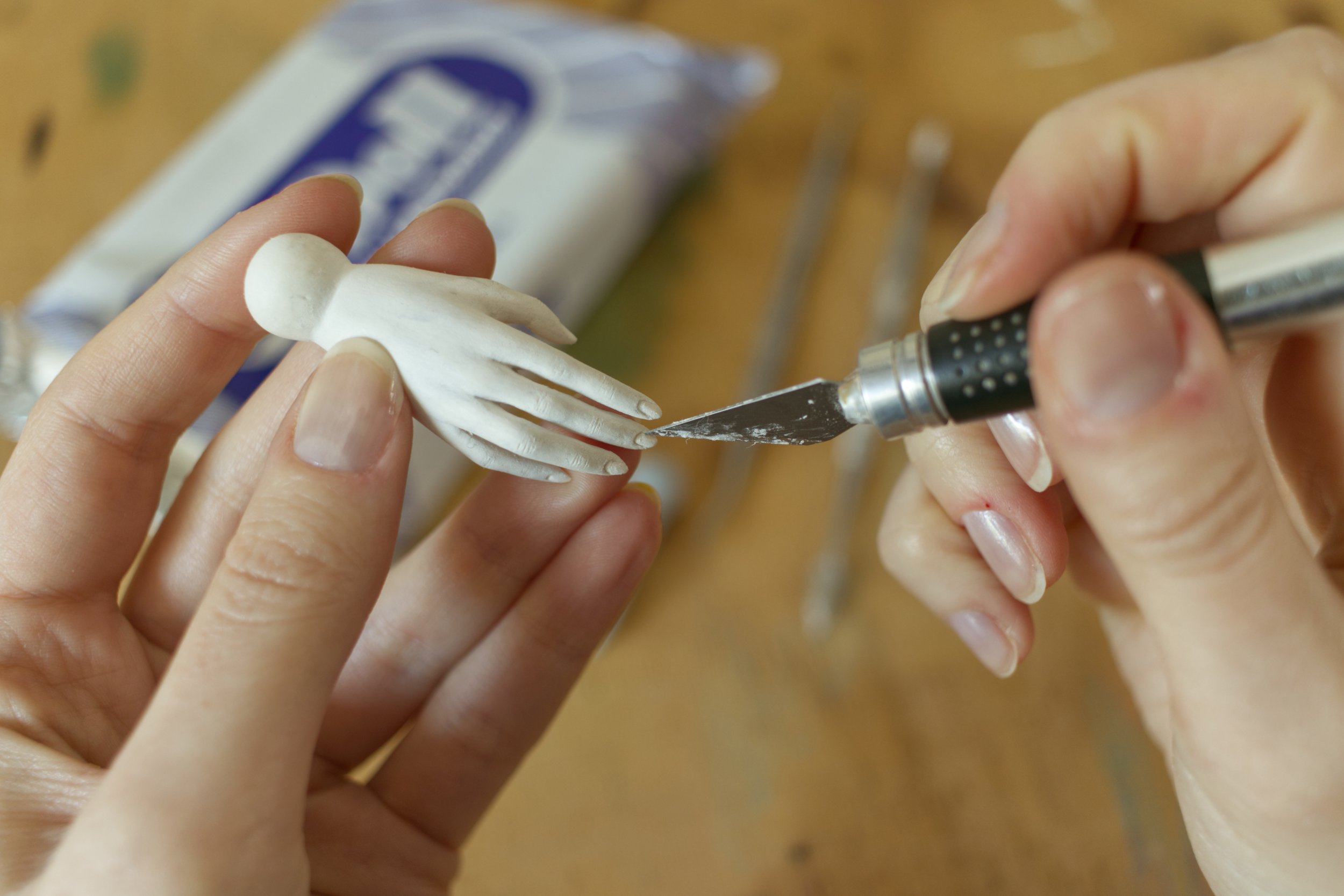 Doll making process by Adele Po.