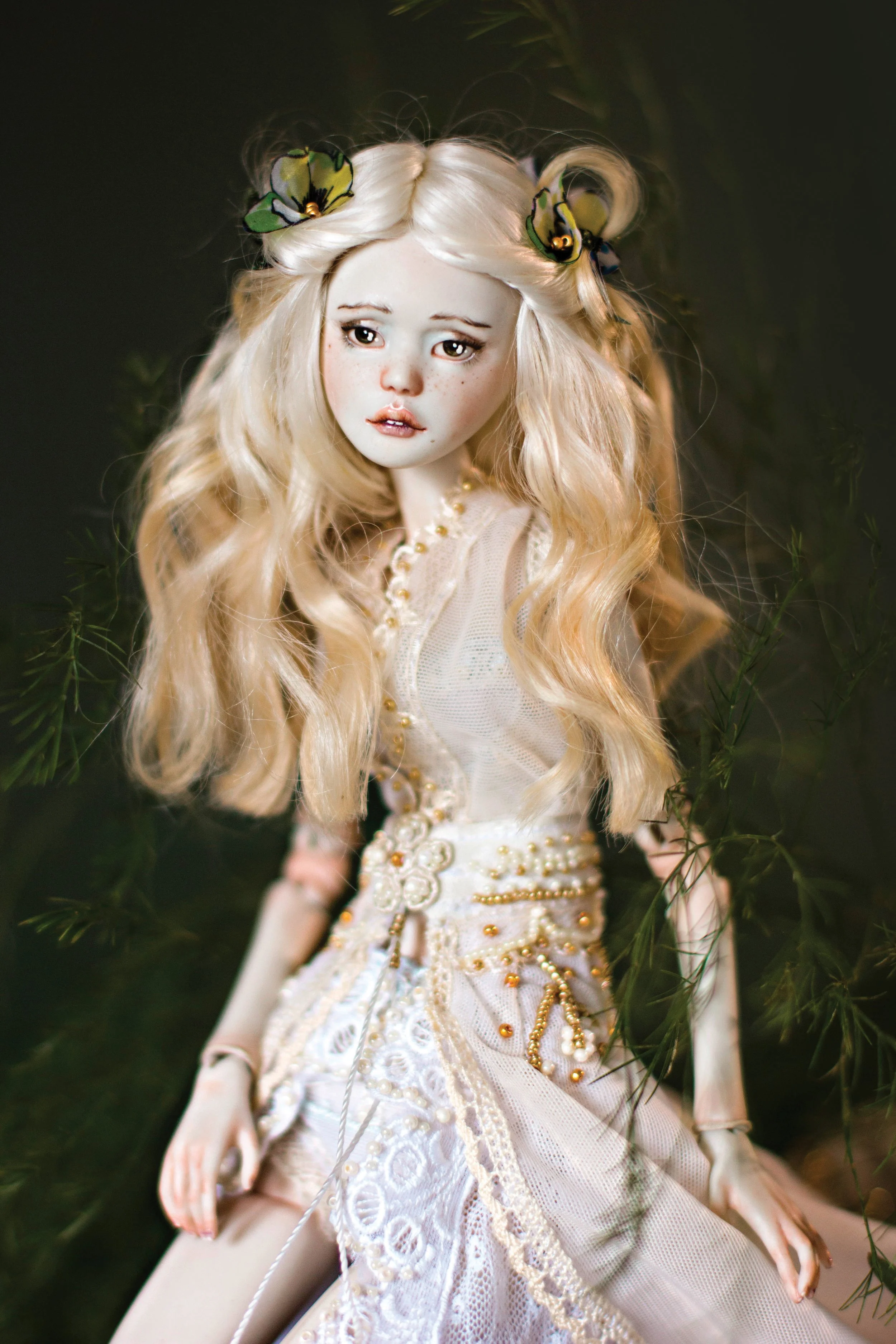 Porcelain ball-jointed doll by Adele Po. | Nymphai Dolls
