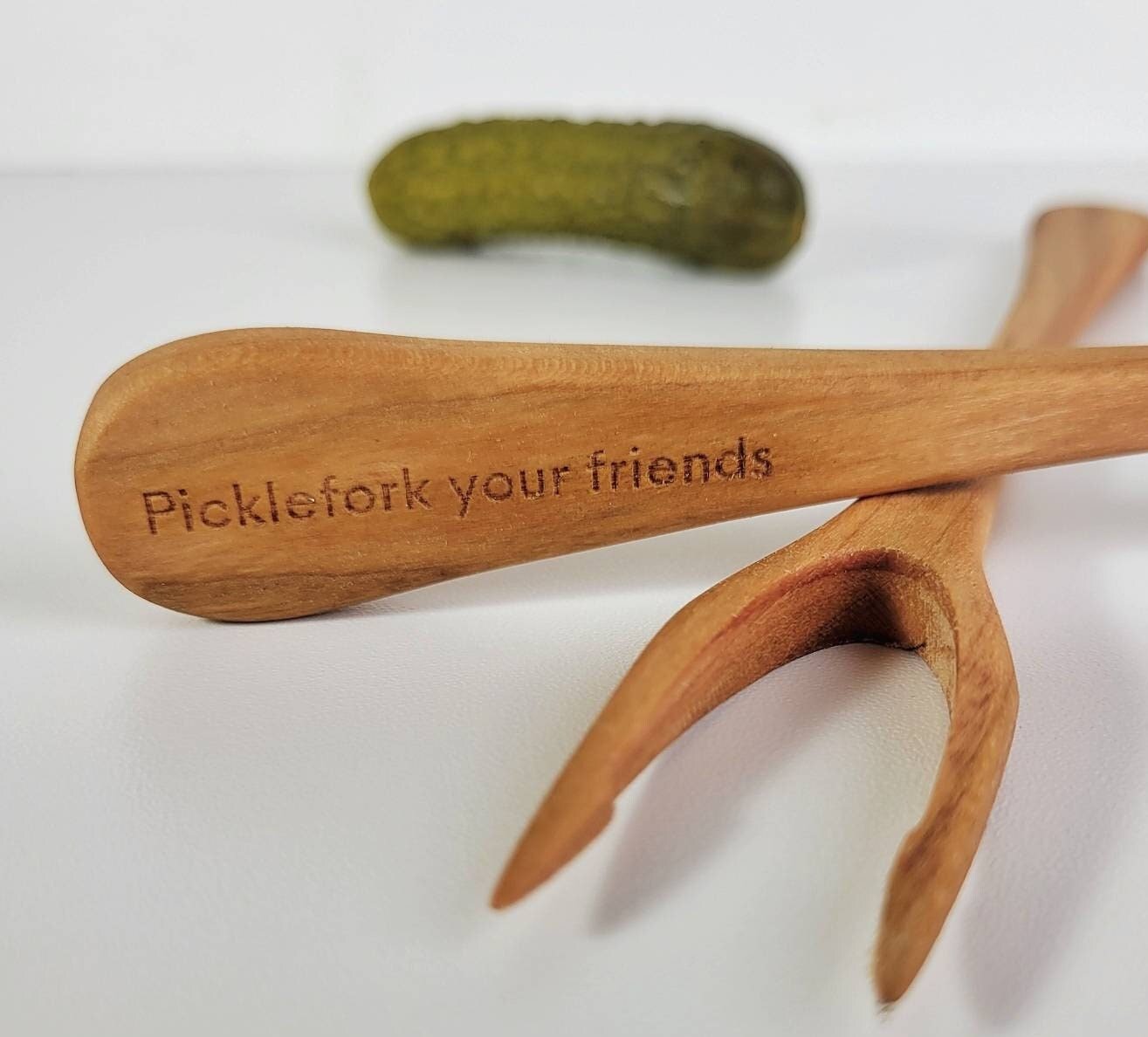Personalized Pickle Fork | Custom Olive Fork | Engraved Appetizer Fork | Cheese Tray Accessory | Jar Dagger