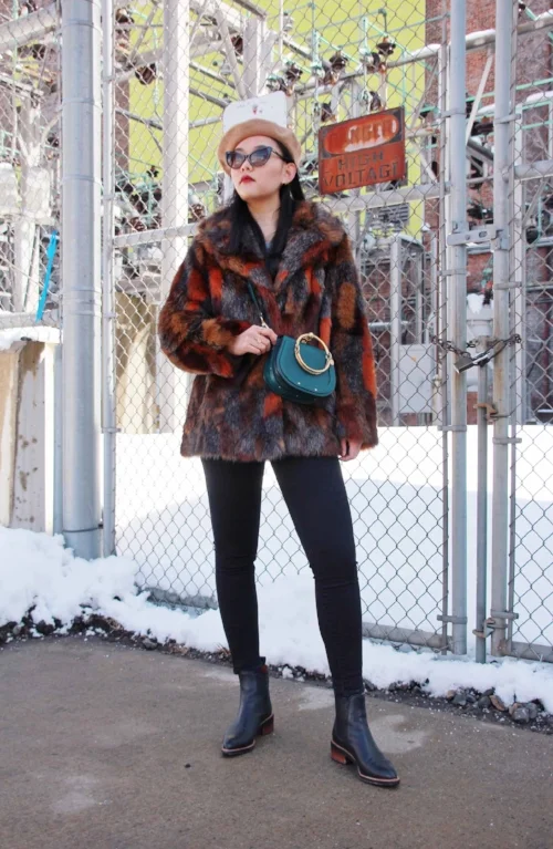 Faux Fur Coat Outfit
