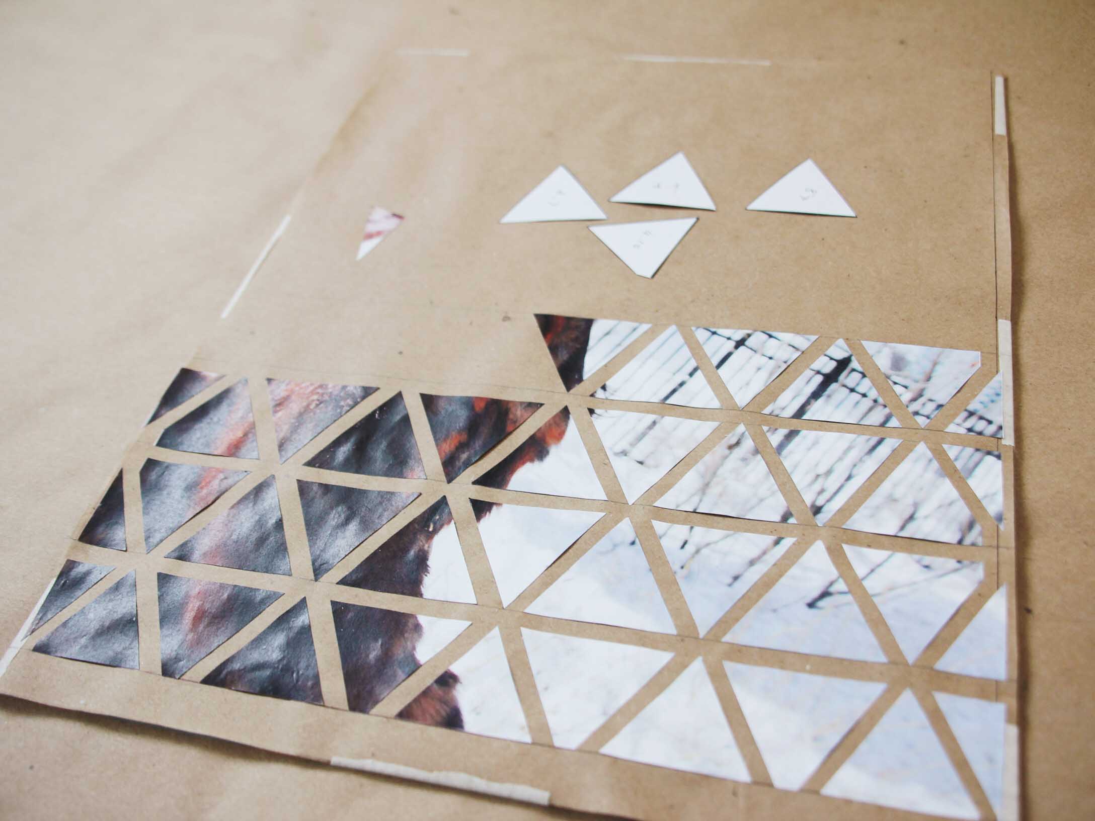 Geometric photo art diy