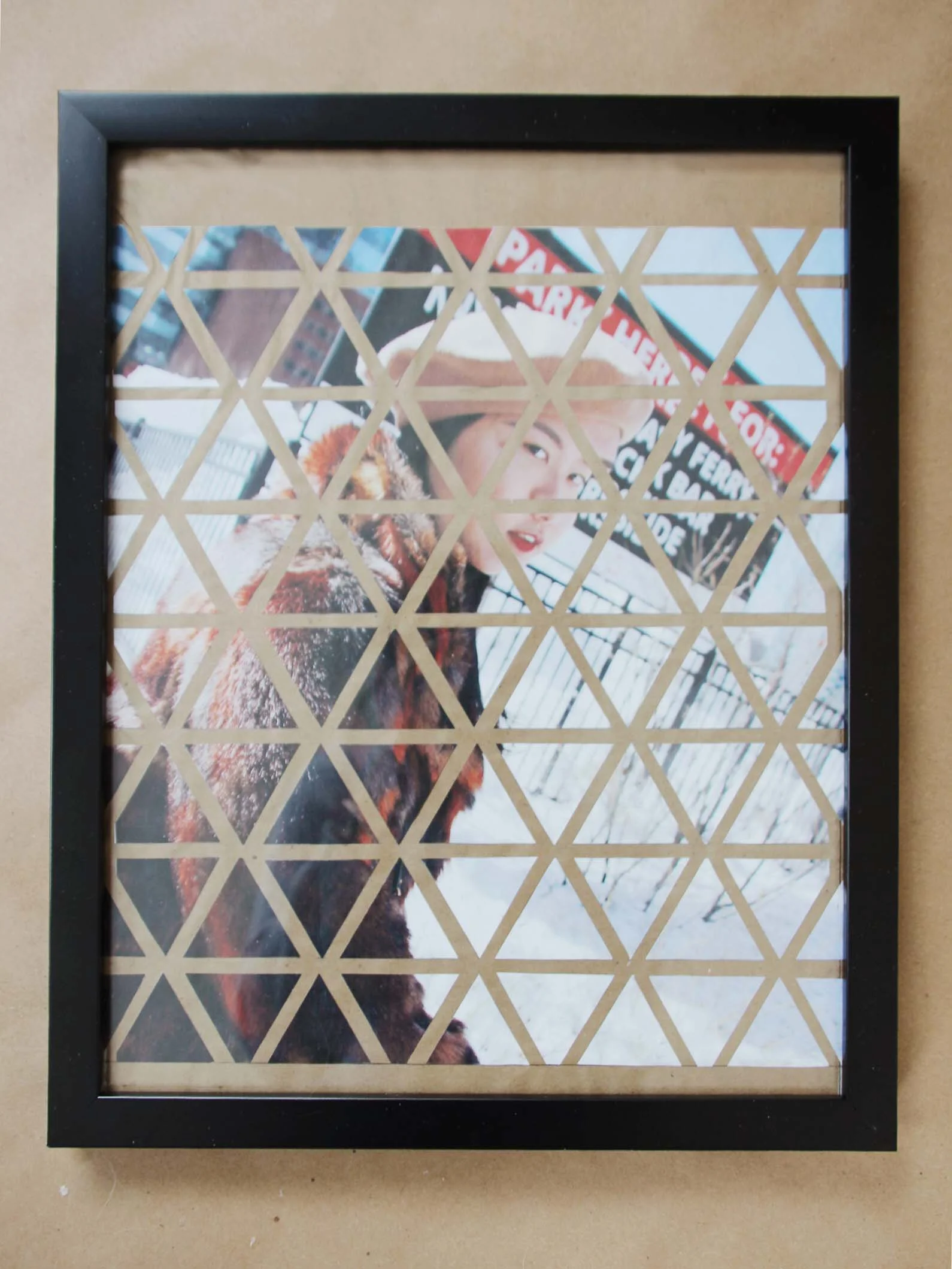 Geometric photo art diy