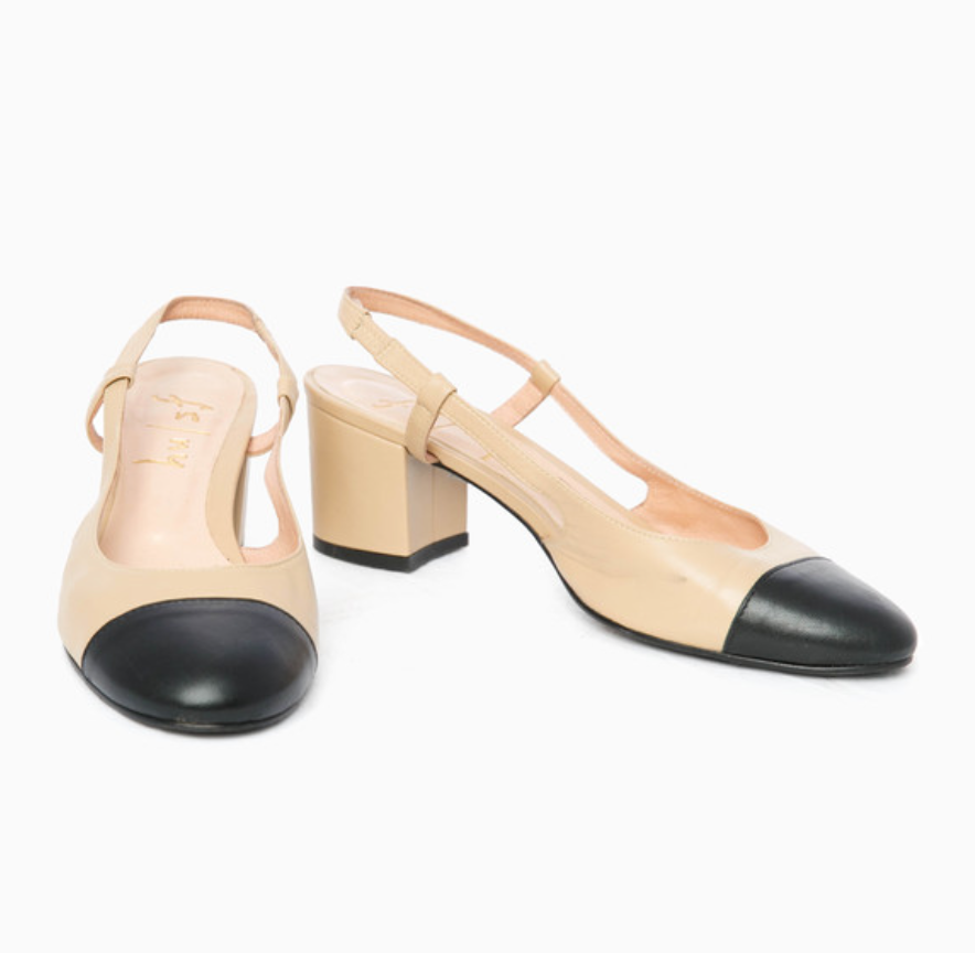 chanel slingback dupe zara