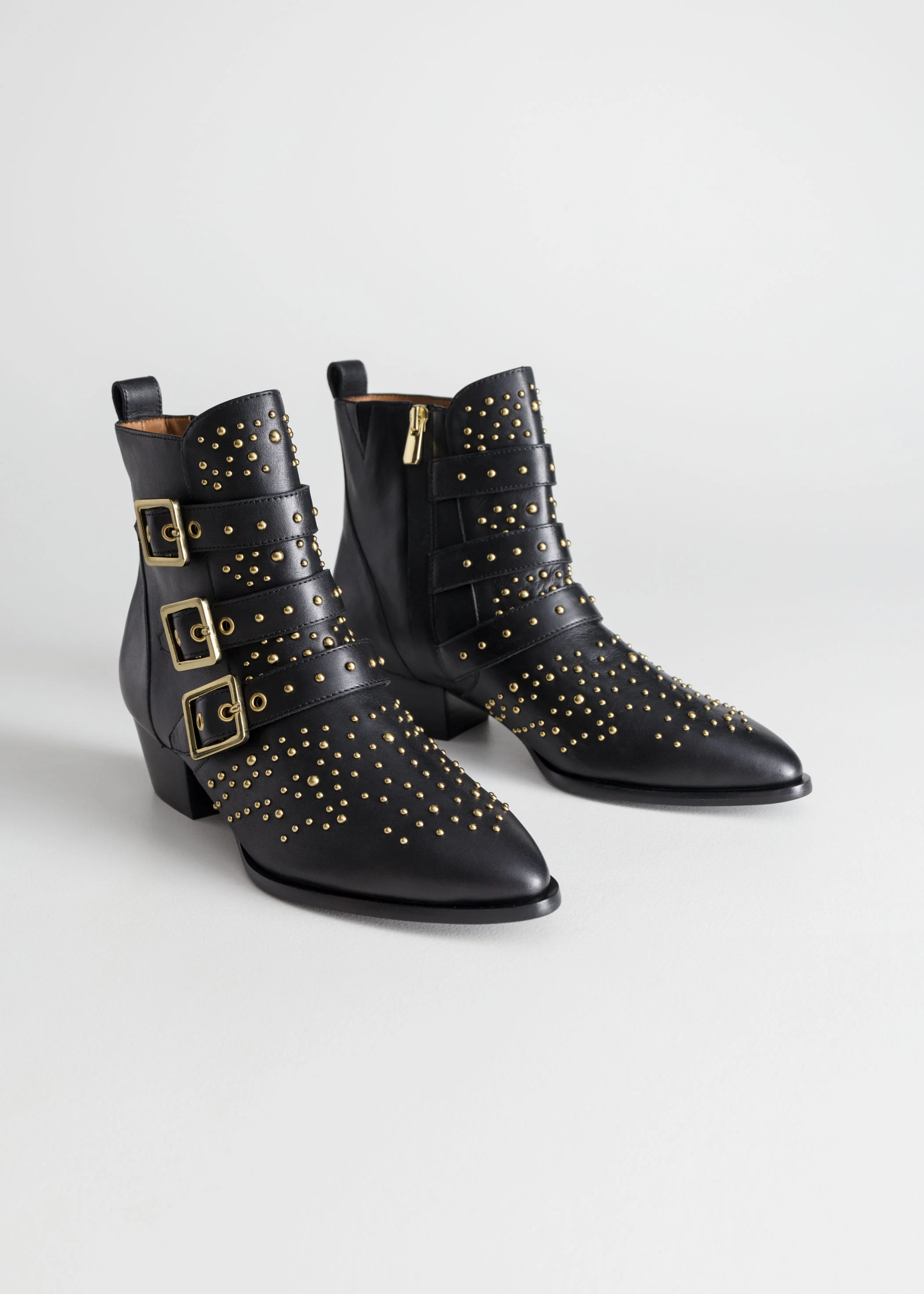 chloe buckle boots