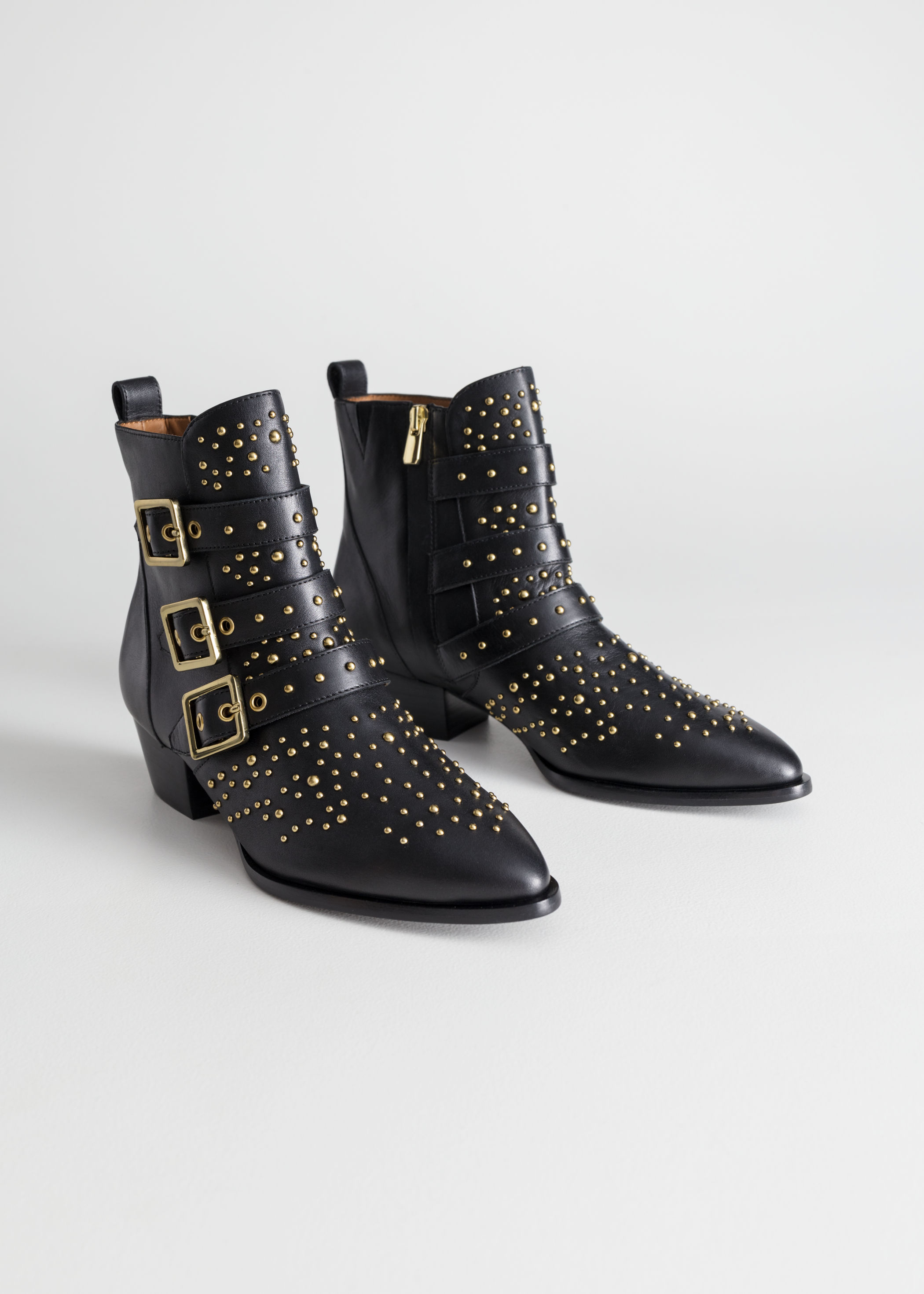 chloe susanna boots black silver