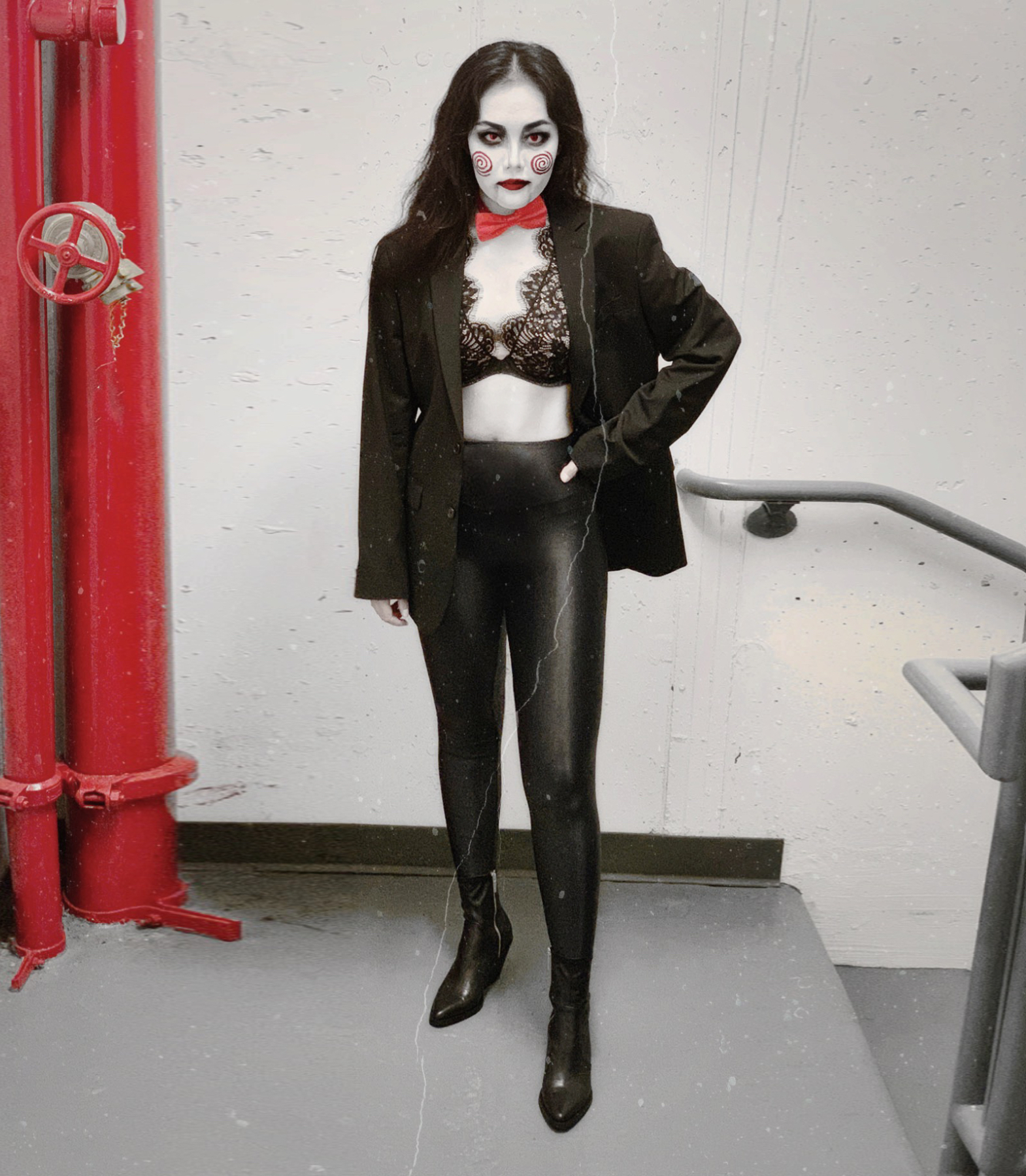 Quick Easy Halloween Costume Idea Billy The Puppet Two