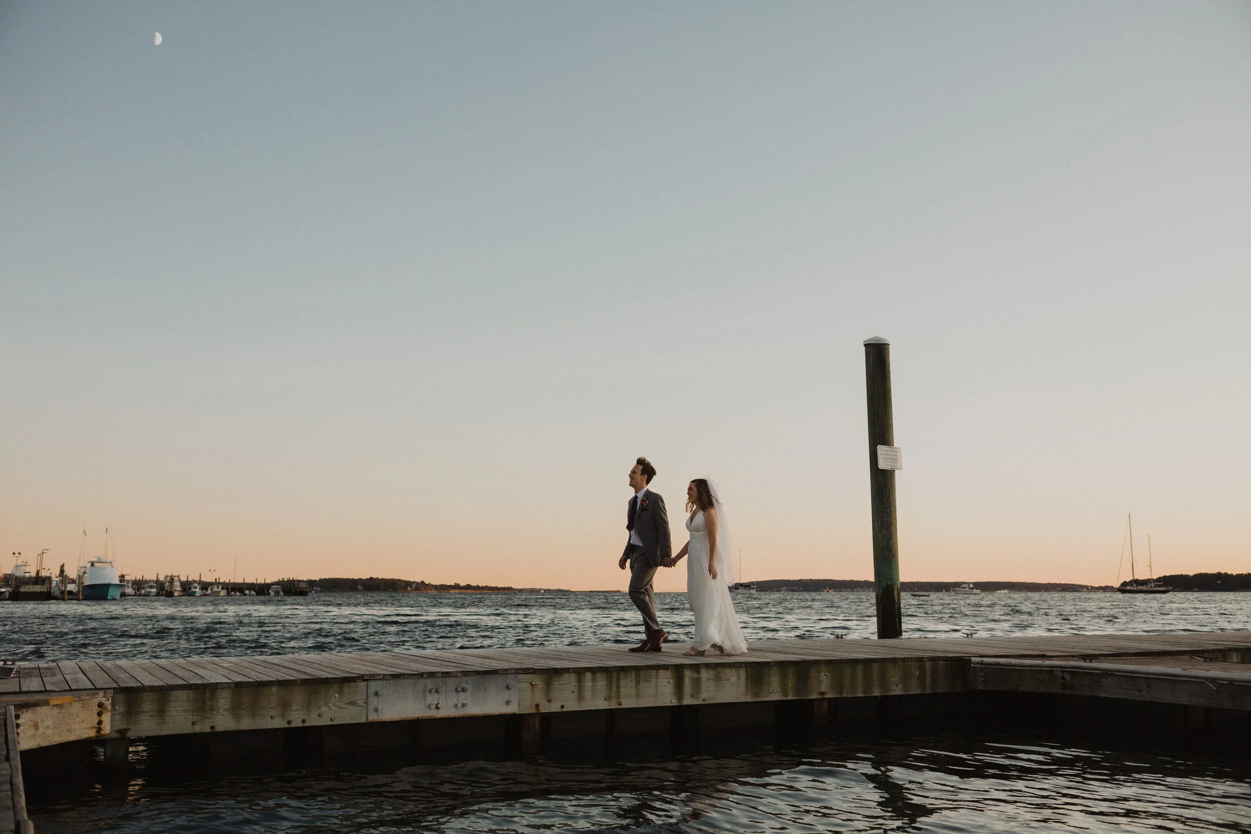 Heather &amp; Tom's Coastal Fall Wedding at the Bristol Harbor Inn in Bristol, RI