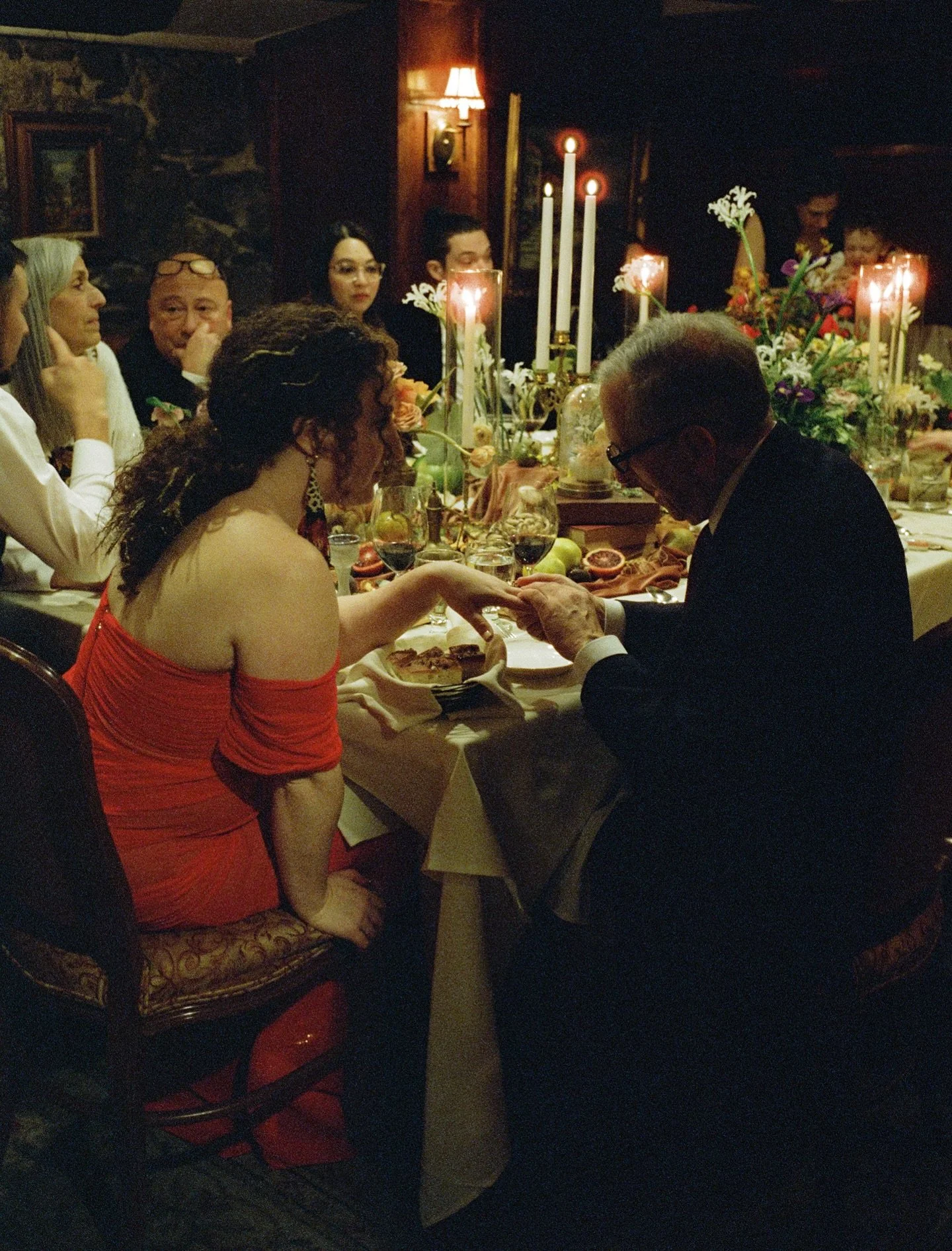 A favorite observational moment from the archive, Naomi&rsquo;s dad admiring her rings during their cozy &amp; intimate dinner gathering.