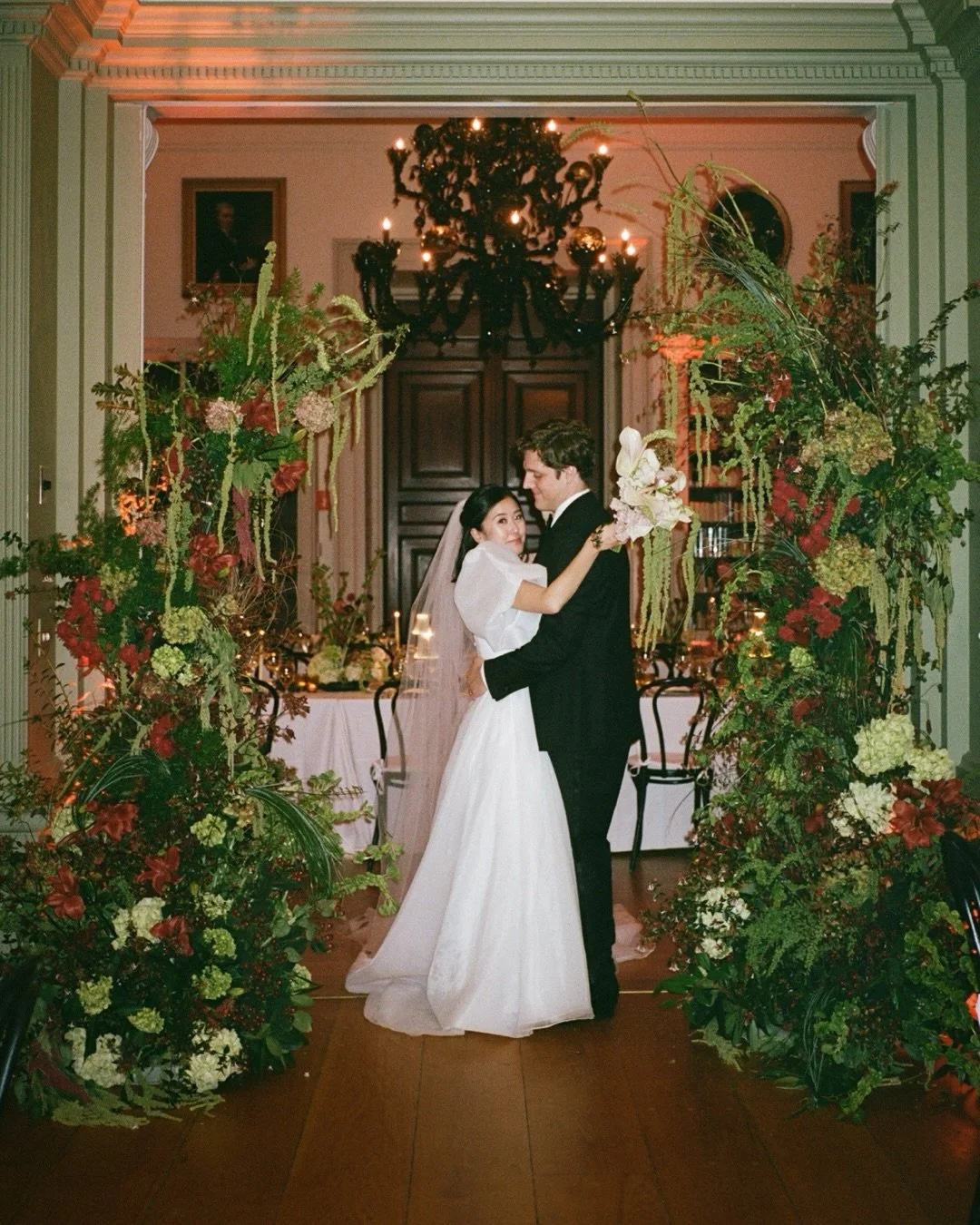 Maki and Hudson envisioned a warm and cozy dinner party vibe for their wedding at The Redwood Library in Newport and, with the help of an all star vendor team, pulled off a weekend of celebrations that exceeded everyone&rsquo;s expectation. The drama