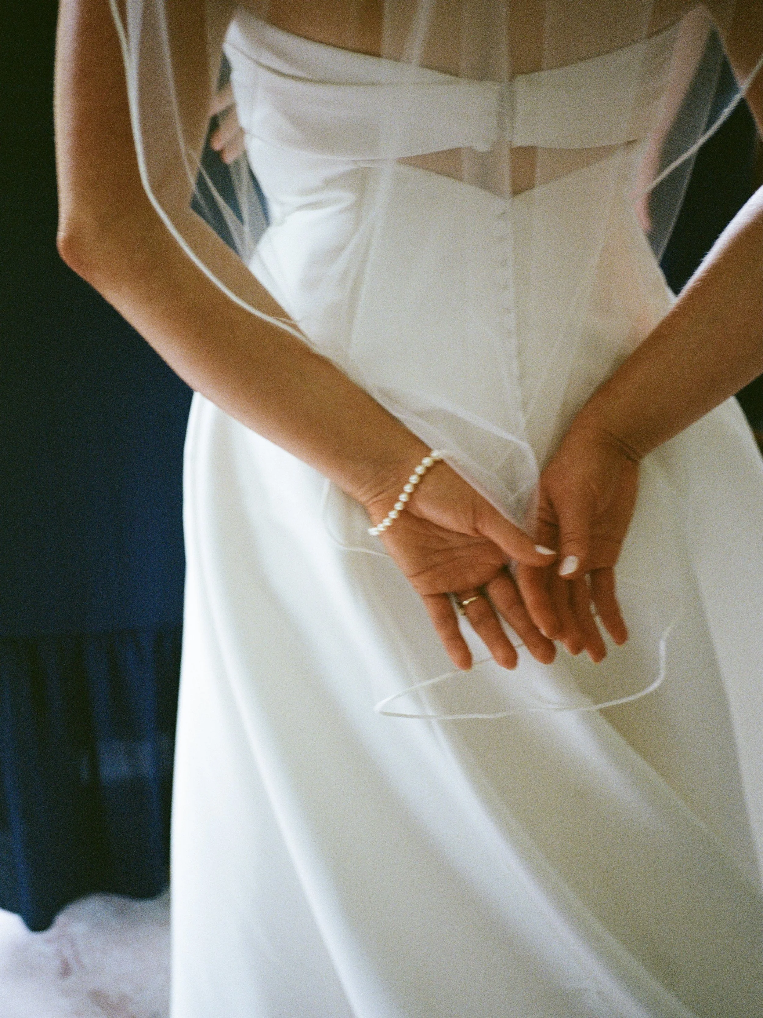 Moments of anticipation and excitement on film with beautiful Anna just before the ceremony.