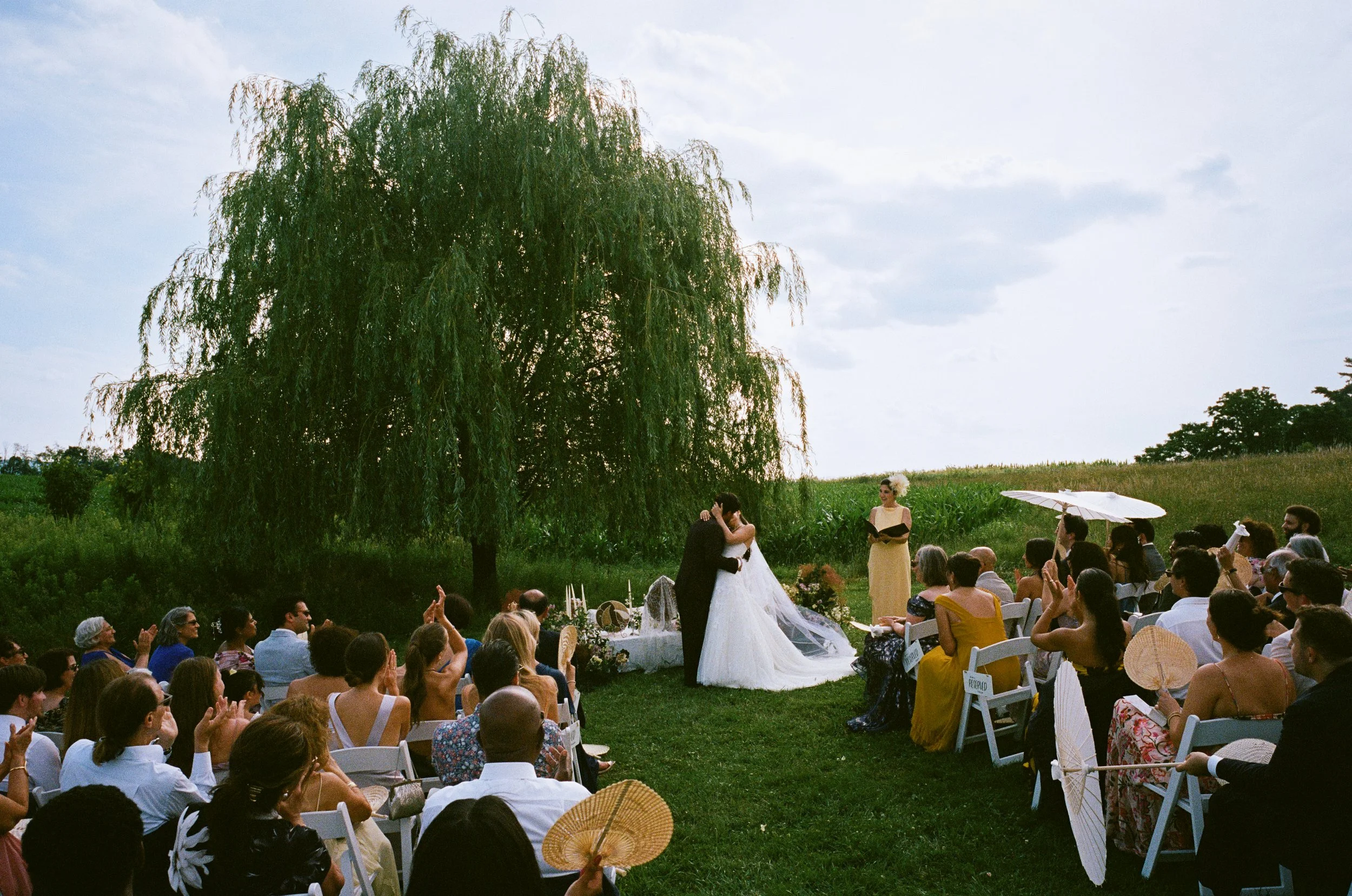 Moj &amp; Tom's Summertime Wedding at Pioneer Farms in Warwick, NY