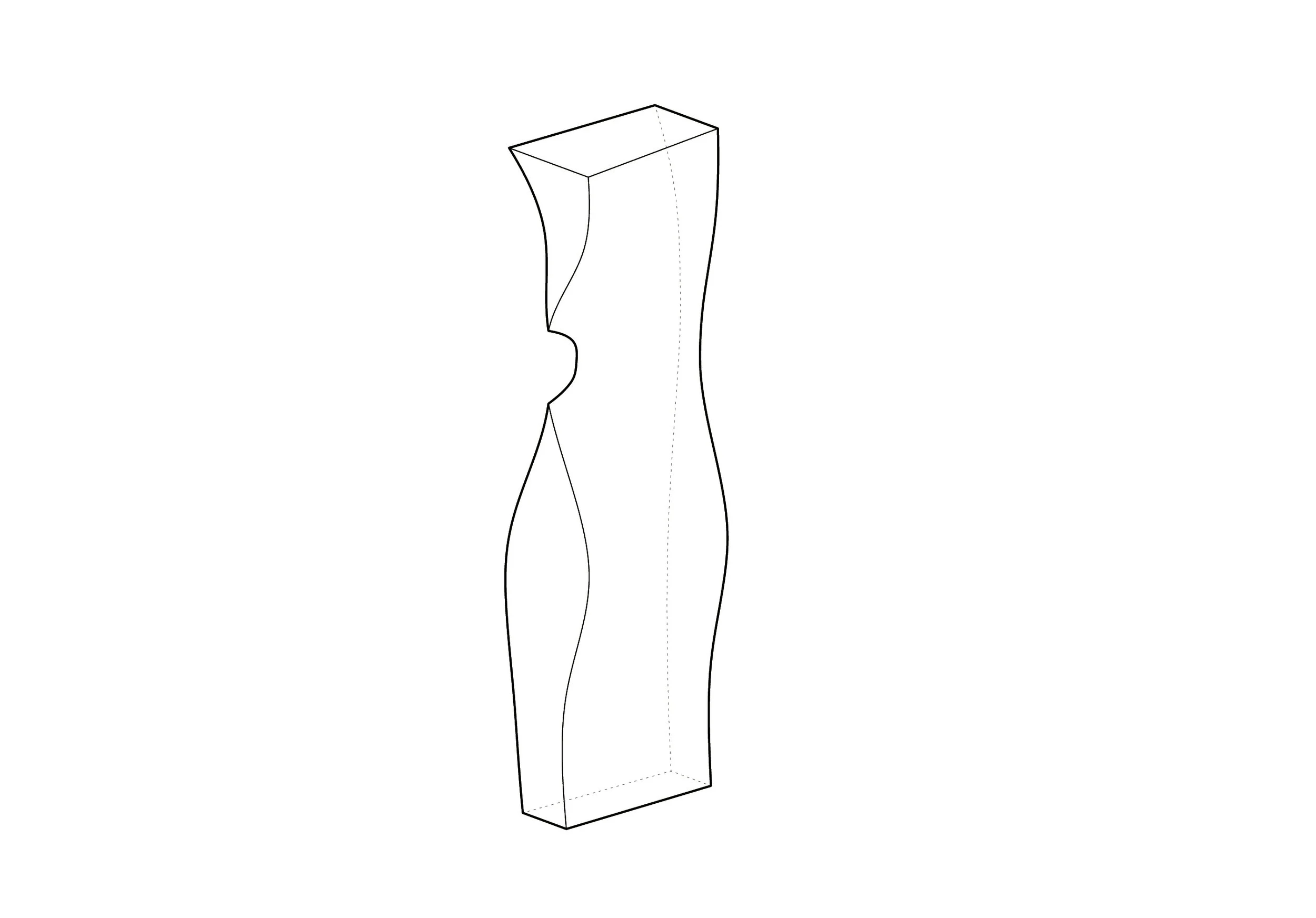 An example of a final geometry cut with our robot.