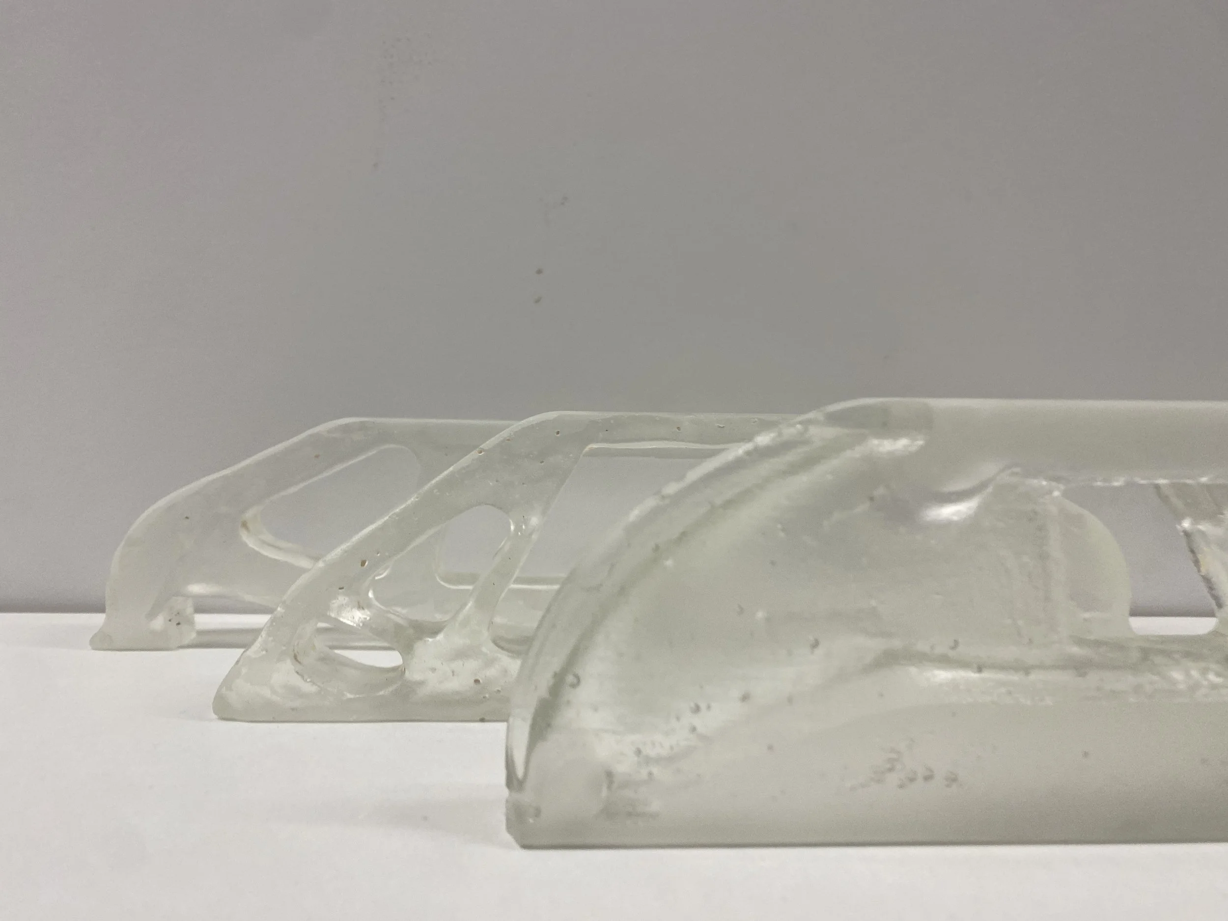  We intend to apply this same research process to cast glass structures in the near future. 