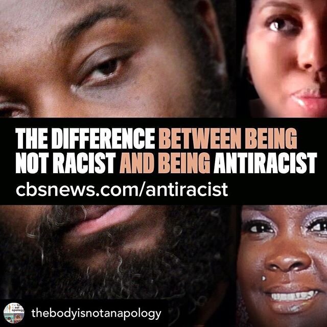 Posted @withregram &bull; @thebodyisnotanapology Community, tune in to CBS News TOMORROW, Friday June 26th, at 6:45 PM EST / 3:45 PM PST to hear @SonyaReneeTaylor join the discussion on anti-racism! You won't want to miss this!⠀
.⠀
.⠀
[image descript