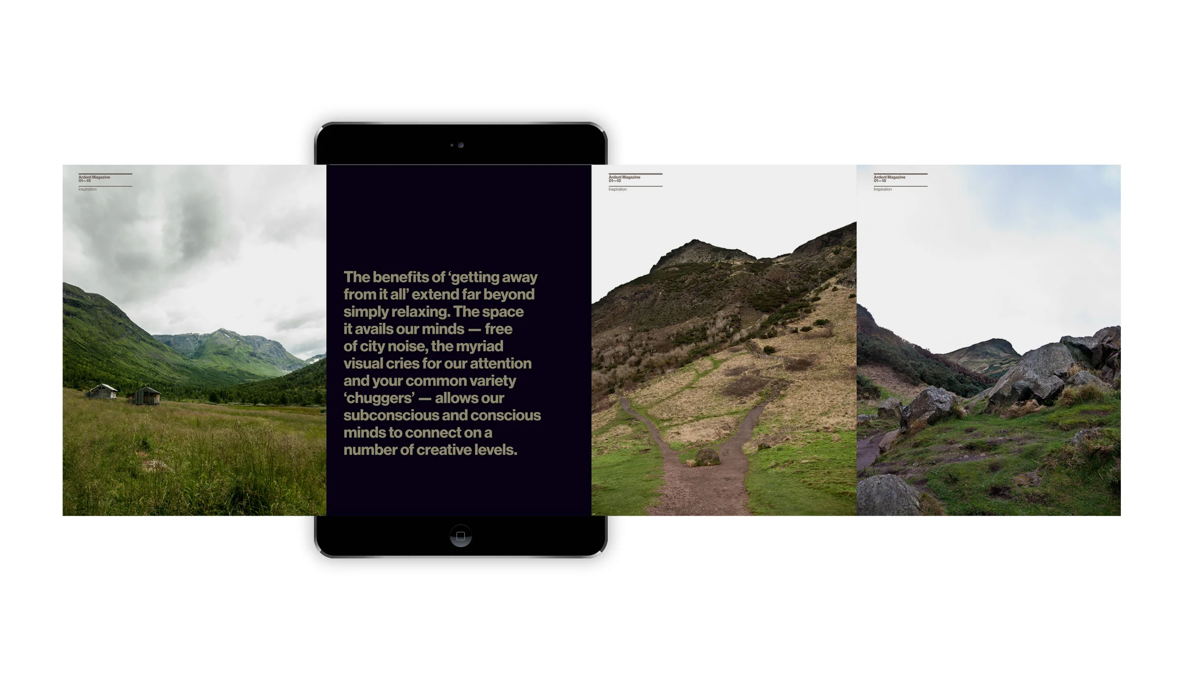 The aesthetic I worked to is a firm nod to one of my greatest personal sources of creative inspiration — the International type style — with a strong modularity which plays on the notion of creativity being a process of constant evolution and re-imagining.