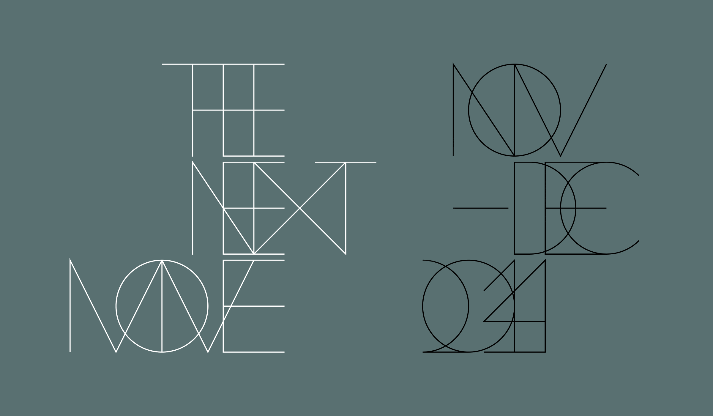 A concept that stemmed from research and development into a brief designed for students at Shillington, 'The Next Move' is an exploration in type, imagery and format designed to work in harmony to capture and project both the precision and fluency of the Sydney Dance Company's offering. The title typography, in particular, was a direct response to the supplied imagery, eliciting a marriage of complex movement and elegant, rhythmic structure.