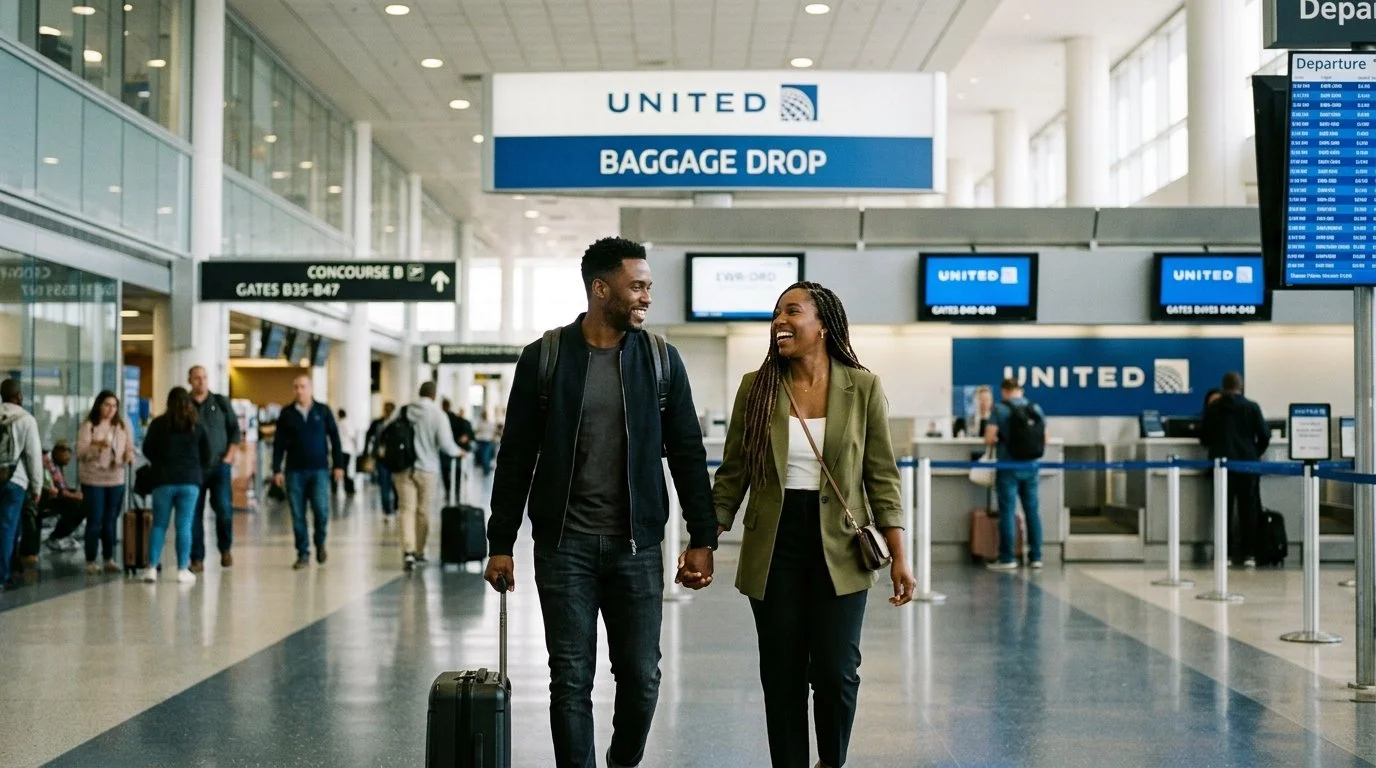 United Club Infinite Card 2026 free first and second checked bags for cardholder + 1 companion