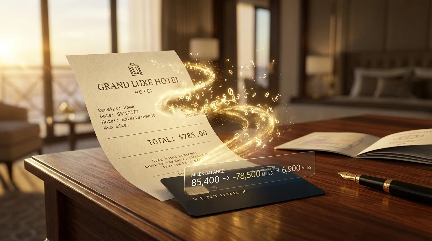 use the capital one venture x travel eraser to pay for recent travel