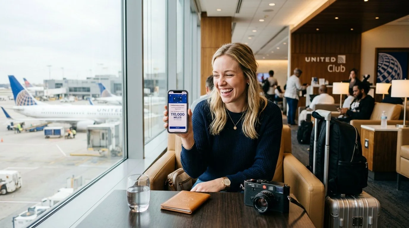 United Club Infinite Card 2026 welcome bonus up to 110,000 miles + 3,000 PQP