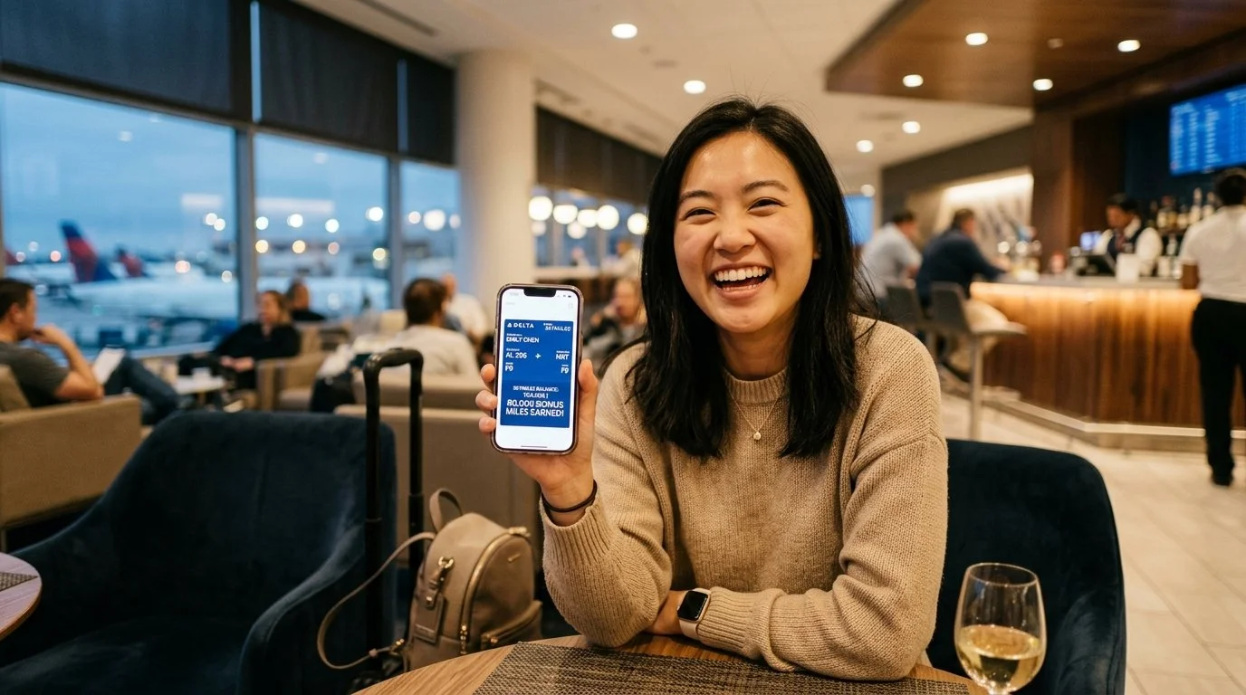 Delta SkyMiles Gold American Express Card 2026 welcome bonus up to 80,000 SkyMiles first-year value math