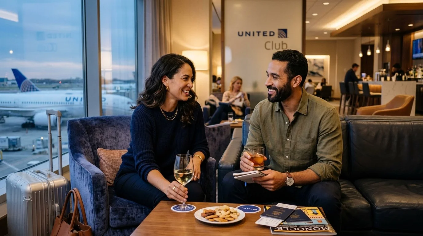 International couple using United MileagePlus Star Alliance benefits 2026