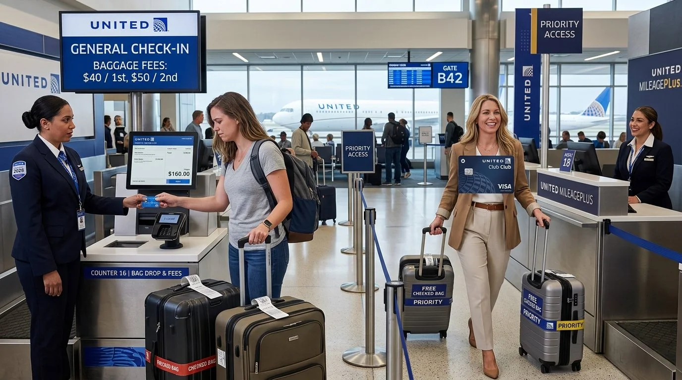 United Basic Economy 2026 0 miles for non-cardholders new earning rules