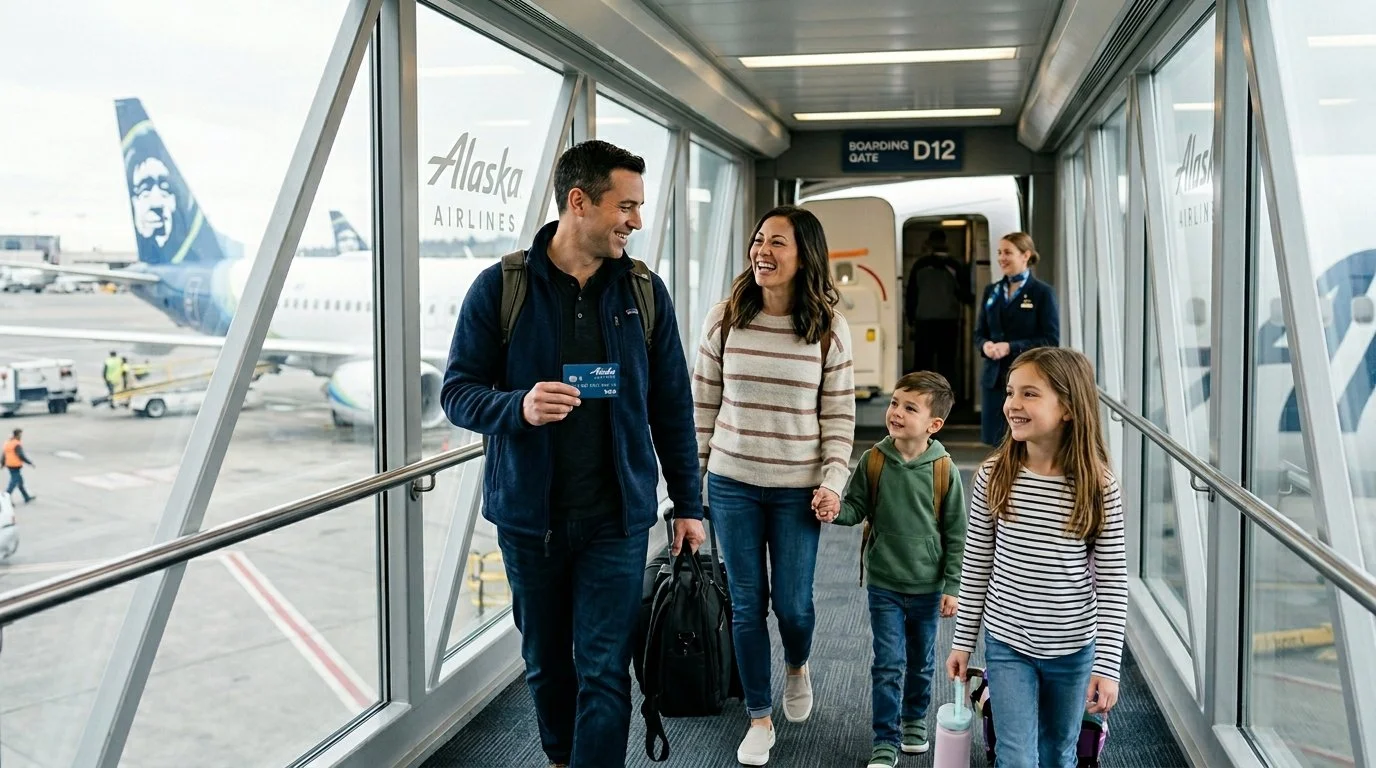 Preferred boarding with Alaska Airlines credit card