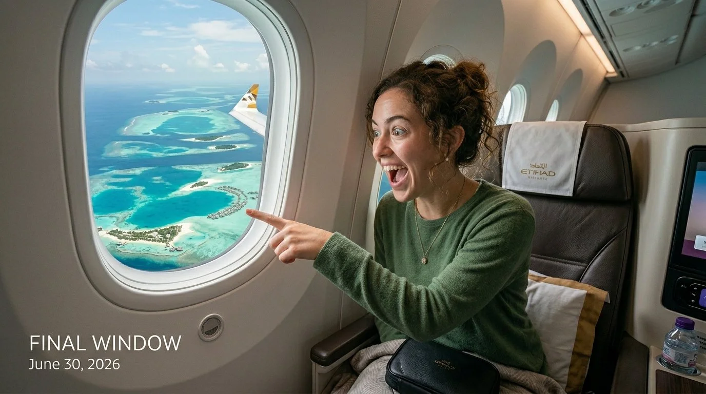 Amex Etihad Guest transfer deadline June 30 2026 last chance Maldives Seychelles