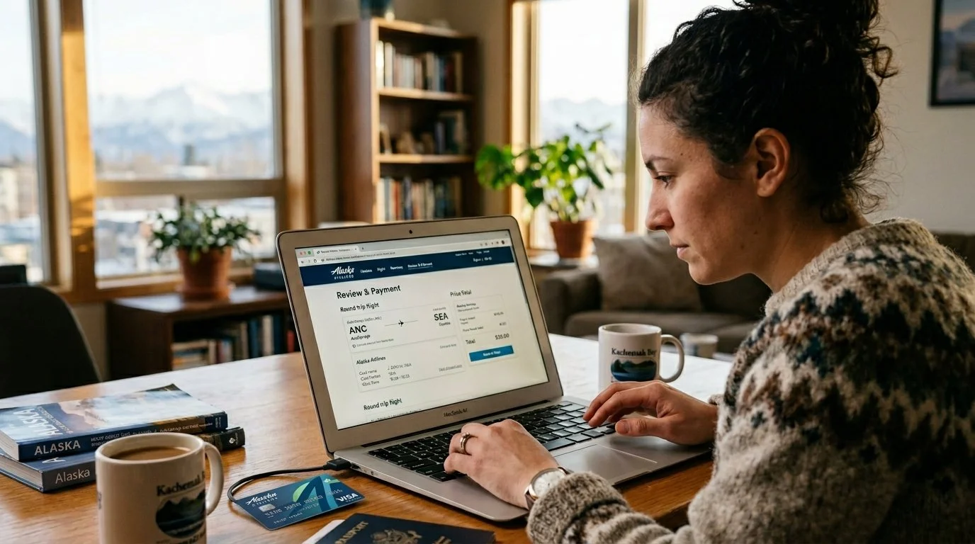 buying flights with the alaska airlines visa signature card