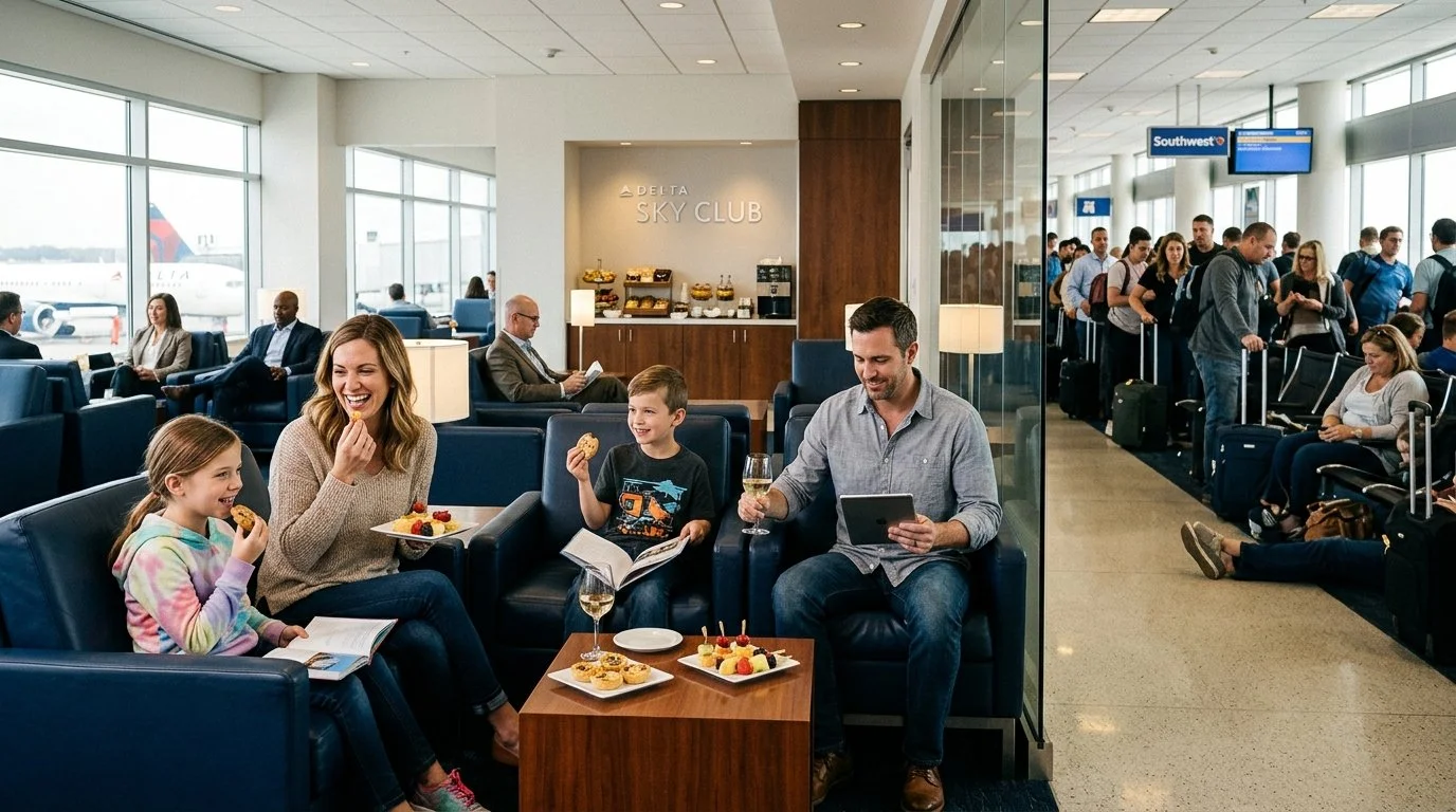 Southwest Rapid Rewards vs Delta SkyMiles perk-by-perk showdown 2026 free bags Companion Pass lounges