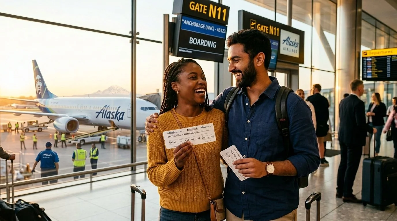 Alaska Atmos Rewards Companion Fare 2026 savings for two travelers