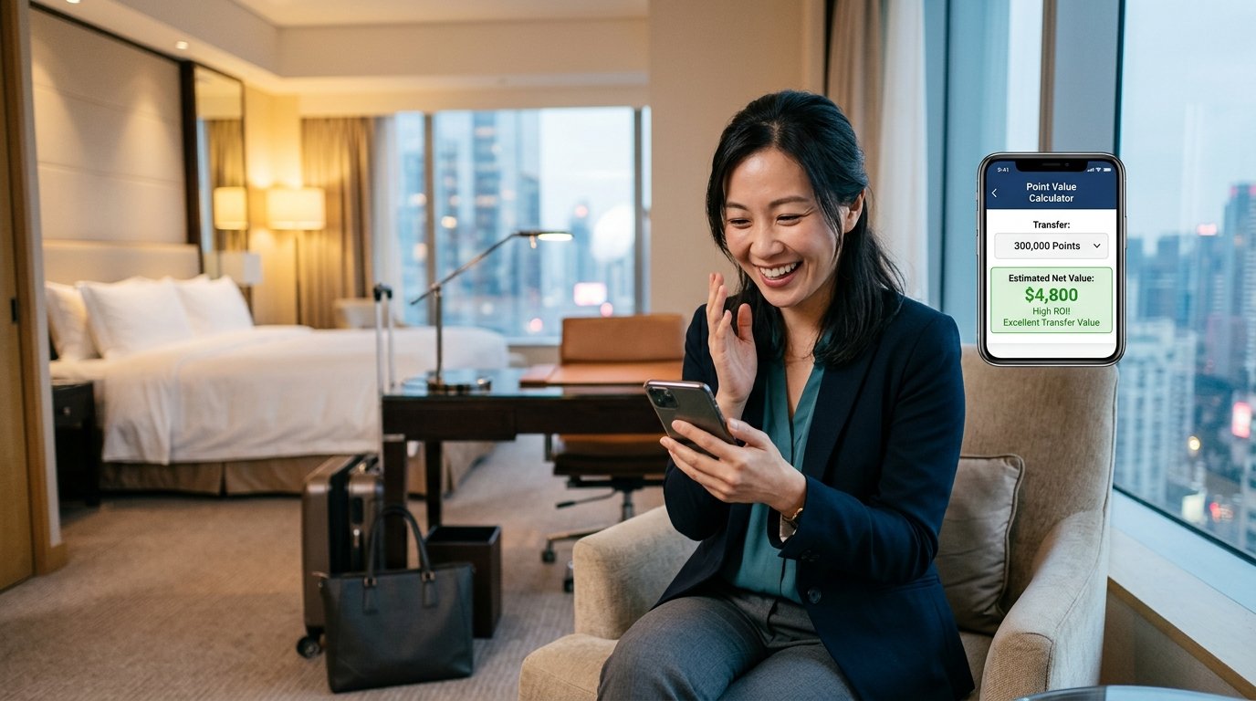 Amex Platinum Business Platinum ROI calculator 2026 300k points transfer value