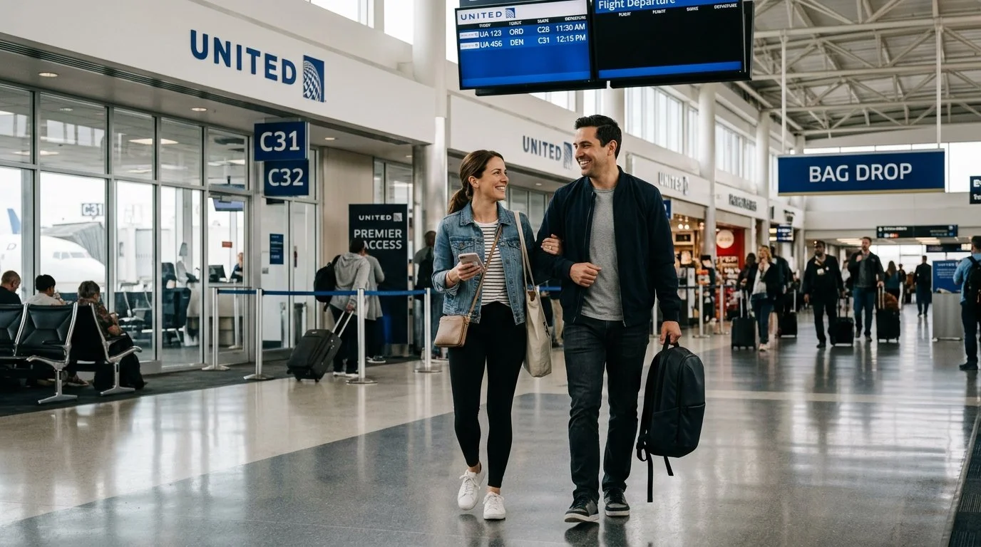 United Quest Card 2026 free first and second checked bags for cardholder + 1 companion