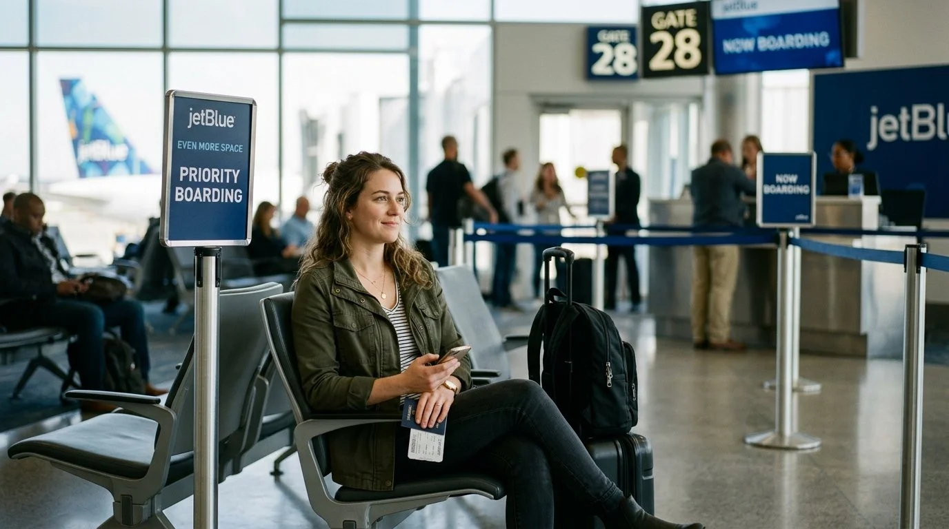 JetBlue Plus and Premier Card 2026 free first checked bag for cardholder + 3 companions