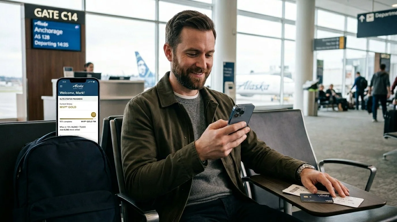 Atmos Rewards elite status acceleration with Alaska credit card